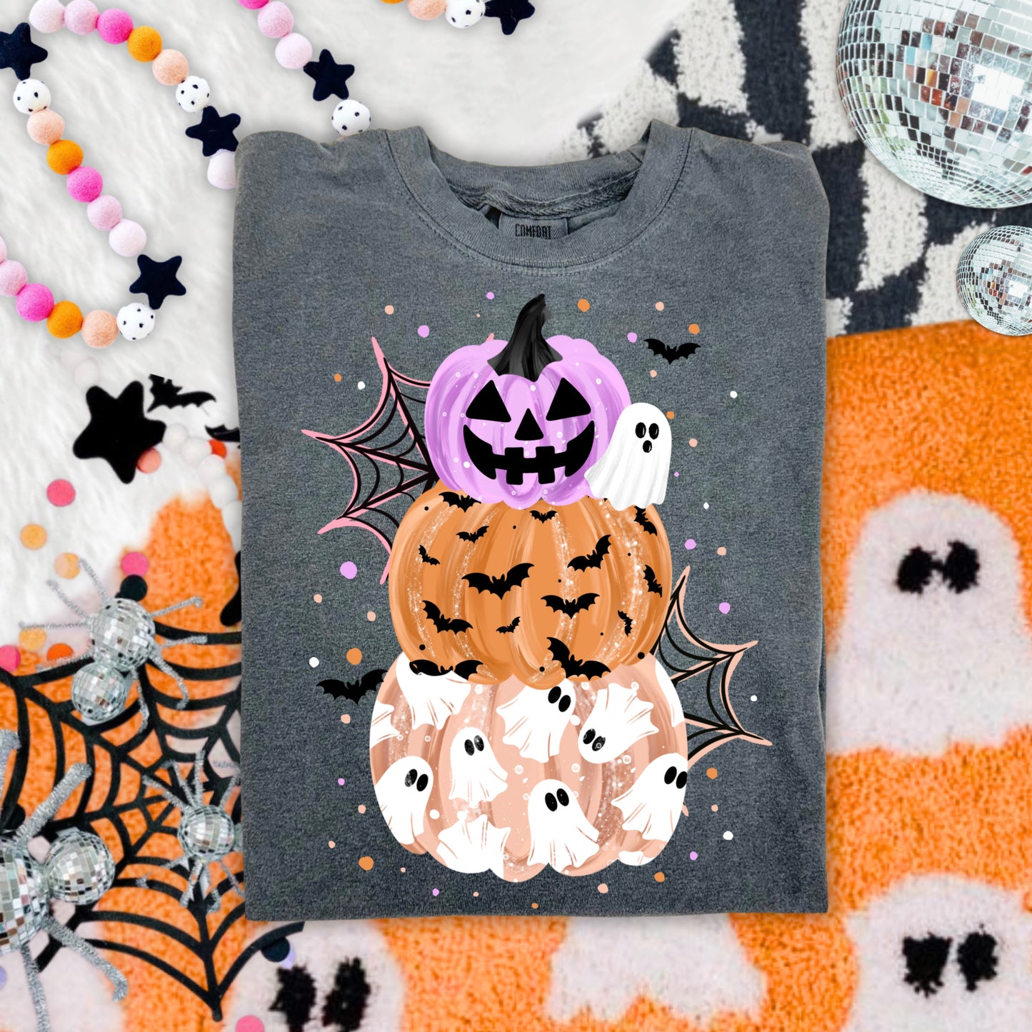 Spooky Stacked Pumpkins