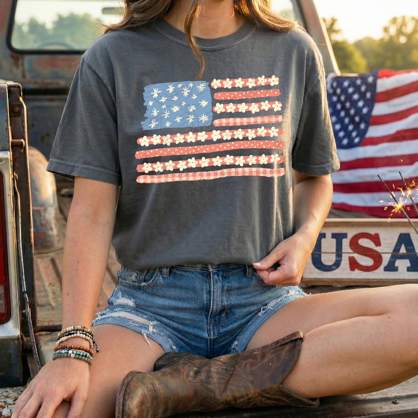 American Flag Florals