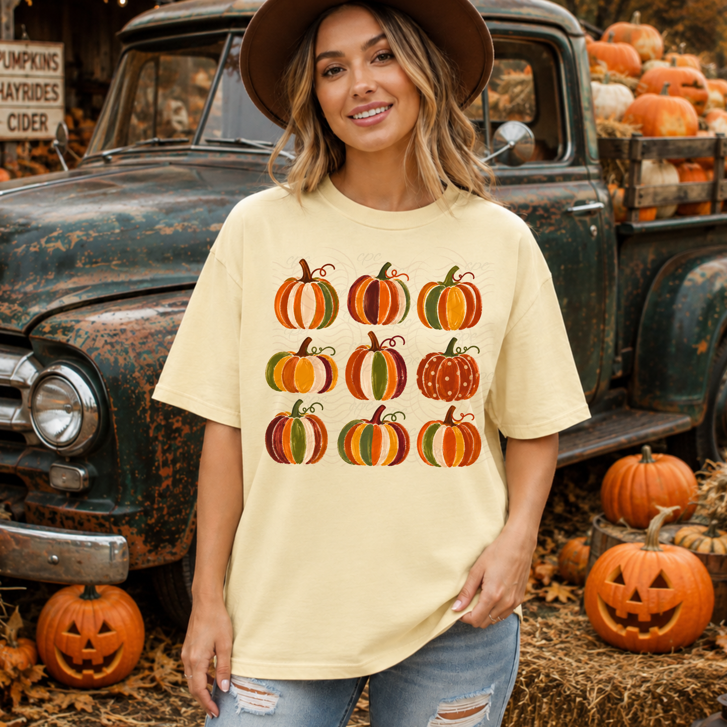 Autumn Colors Pumpkin Collage