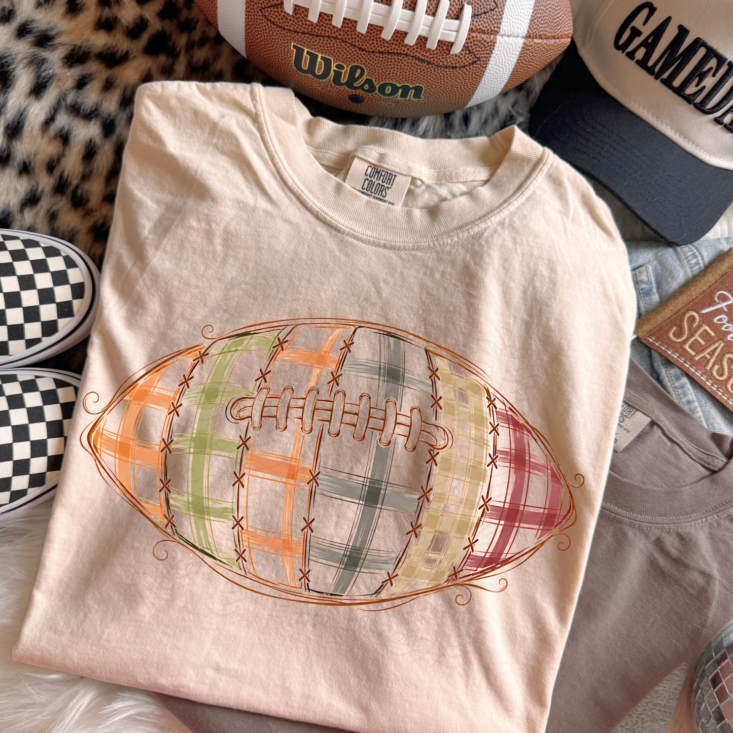 Autumn Plaid Football