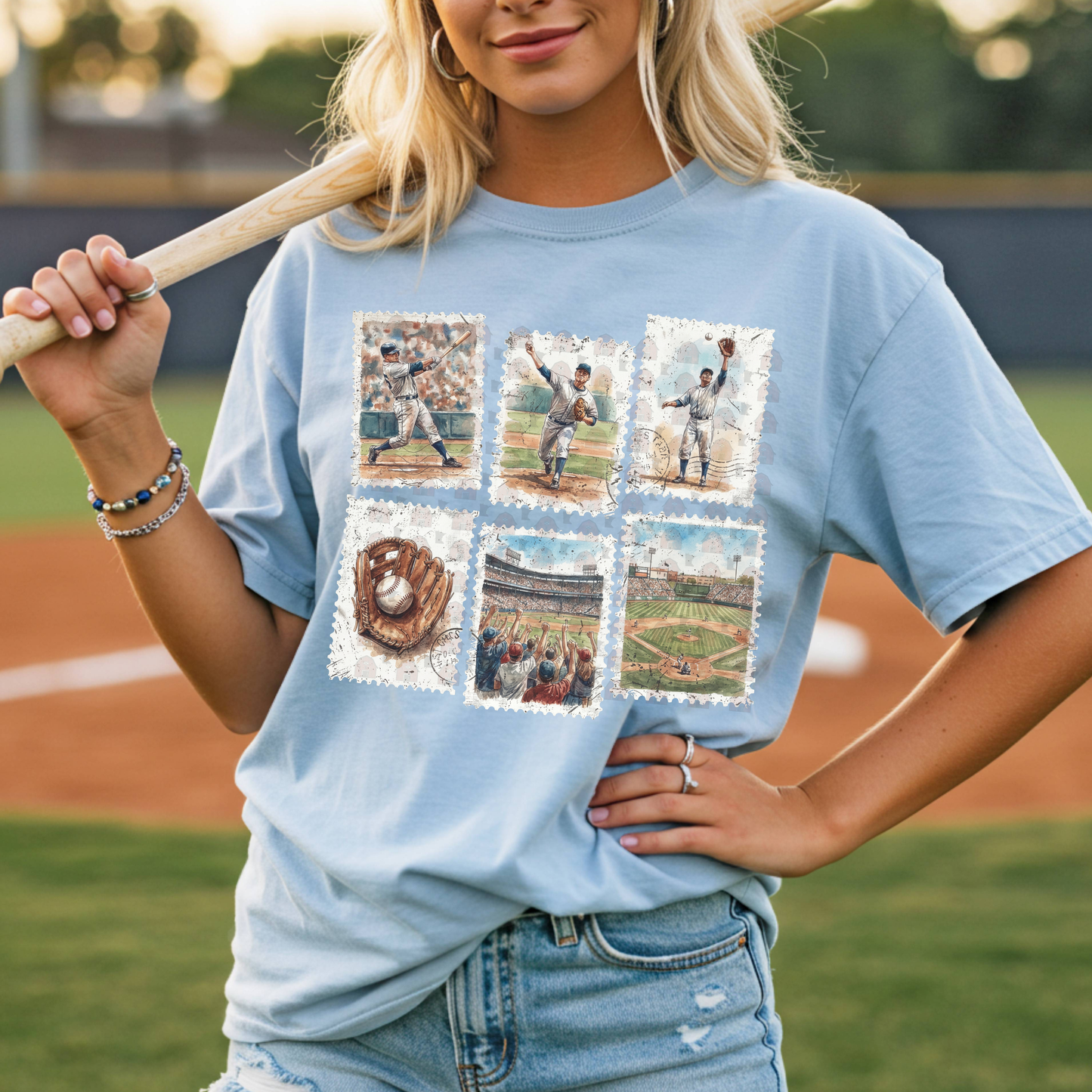 Baseball Postage Stamp