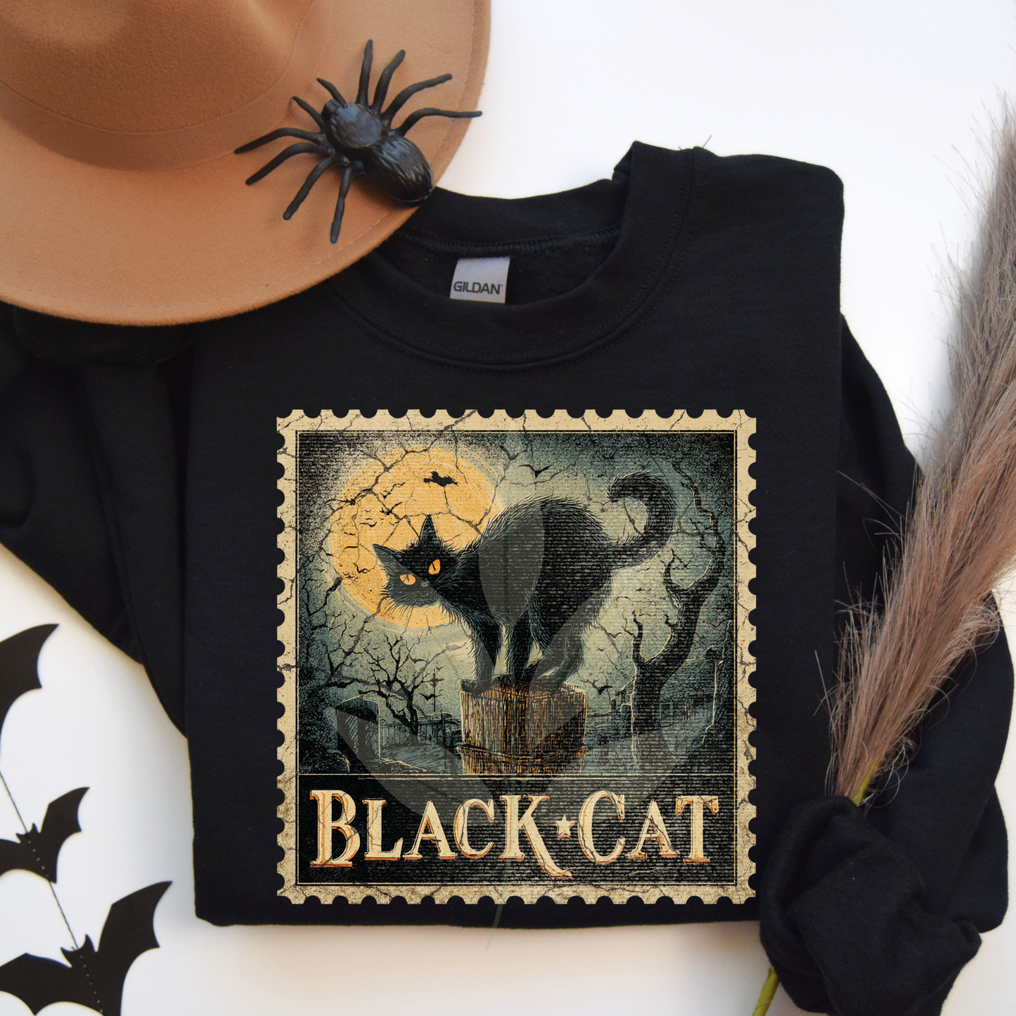 Black Cat Stamp