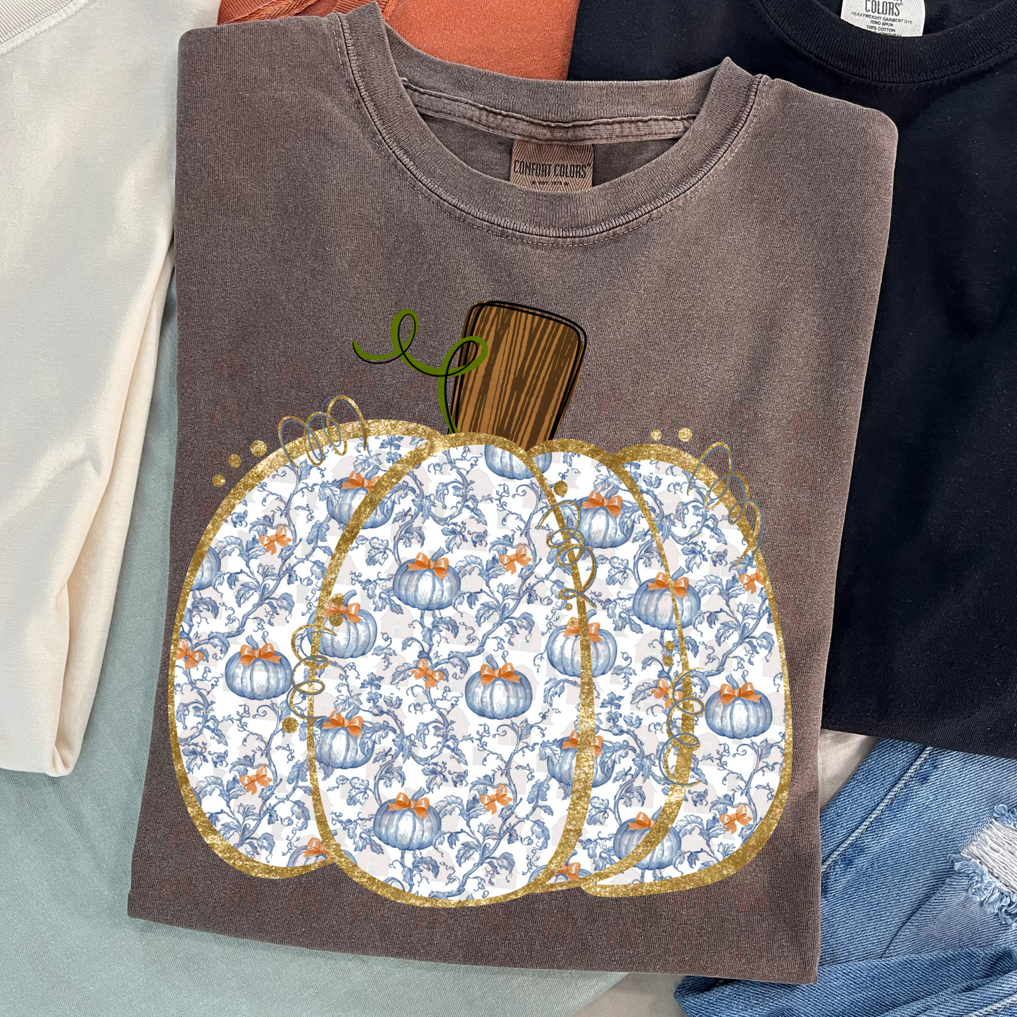 Blue Pumpkins Inside Pumpkin