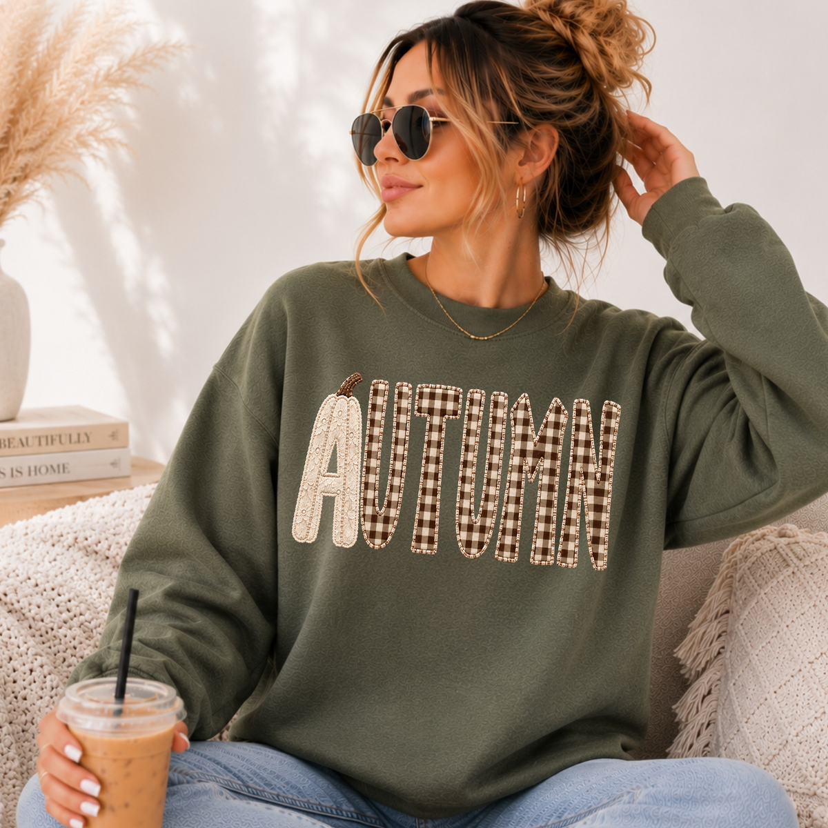 Brown Check Autumn