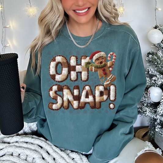 Brown Checkered Oh Snap