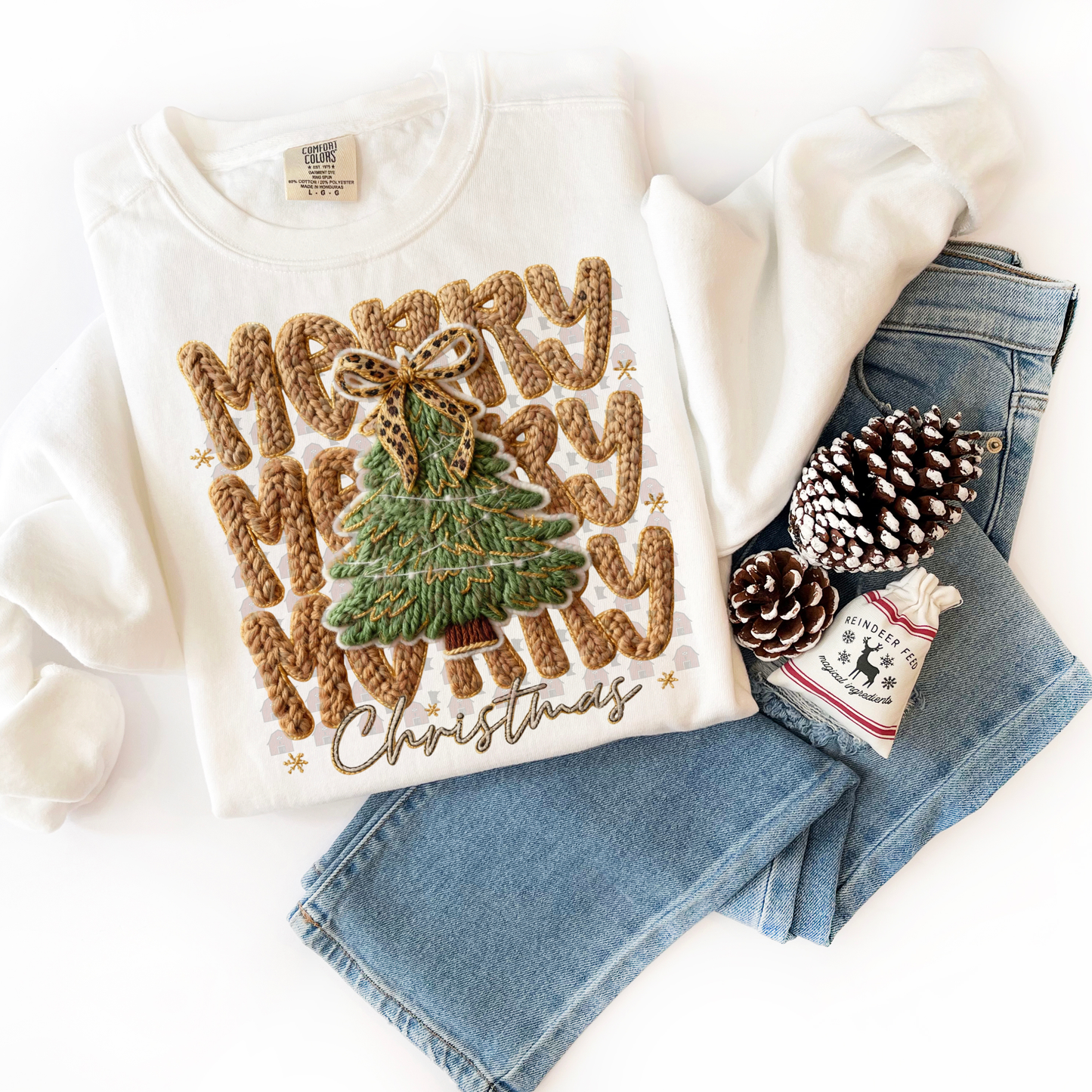 Brown Merry Merry Merry Yarn Tree