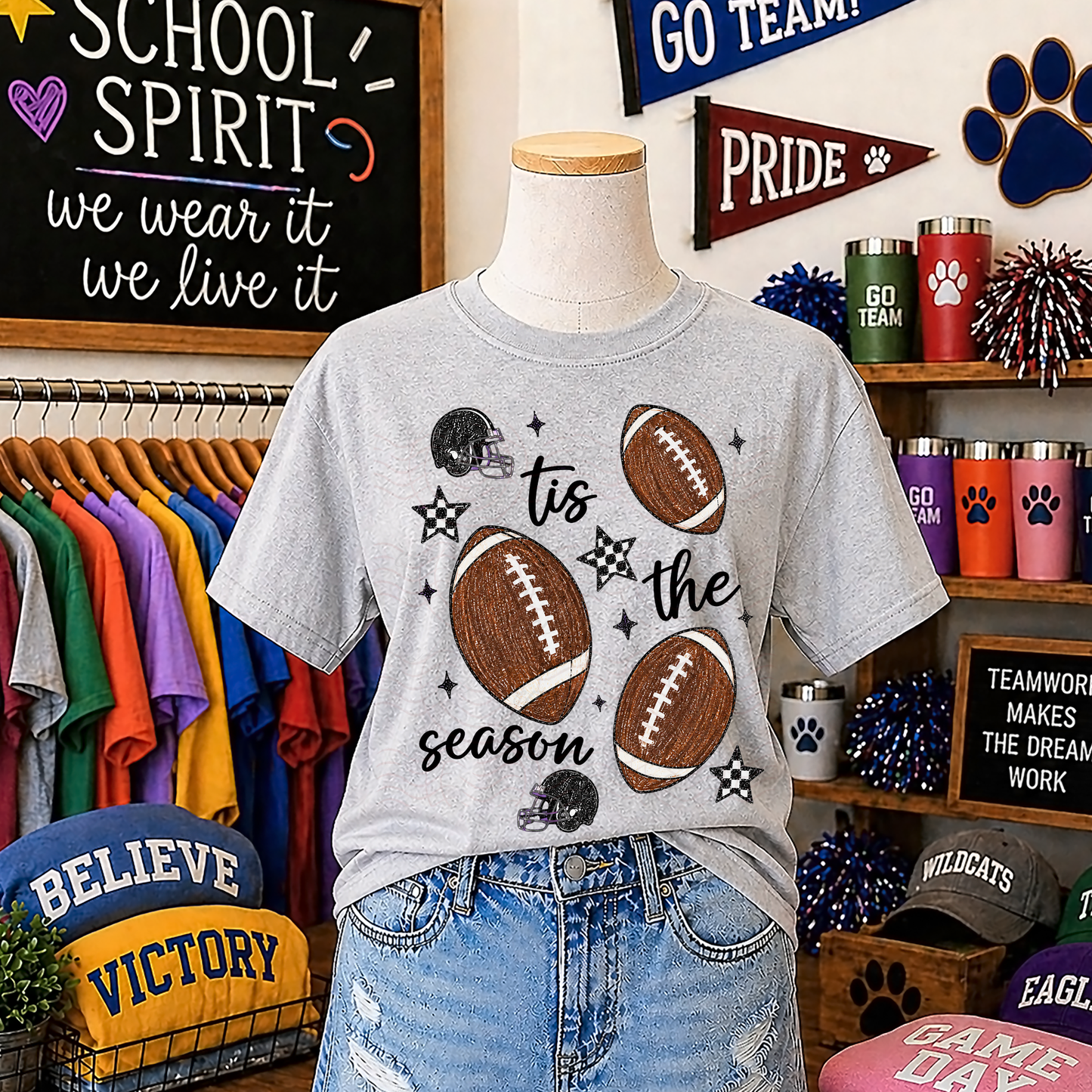 Brushed Footballs Tis The Season
