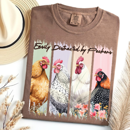 Brushstroke Funny Chickens