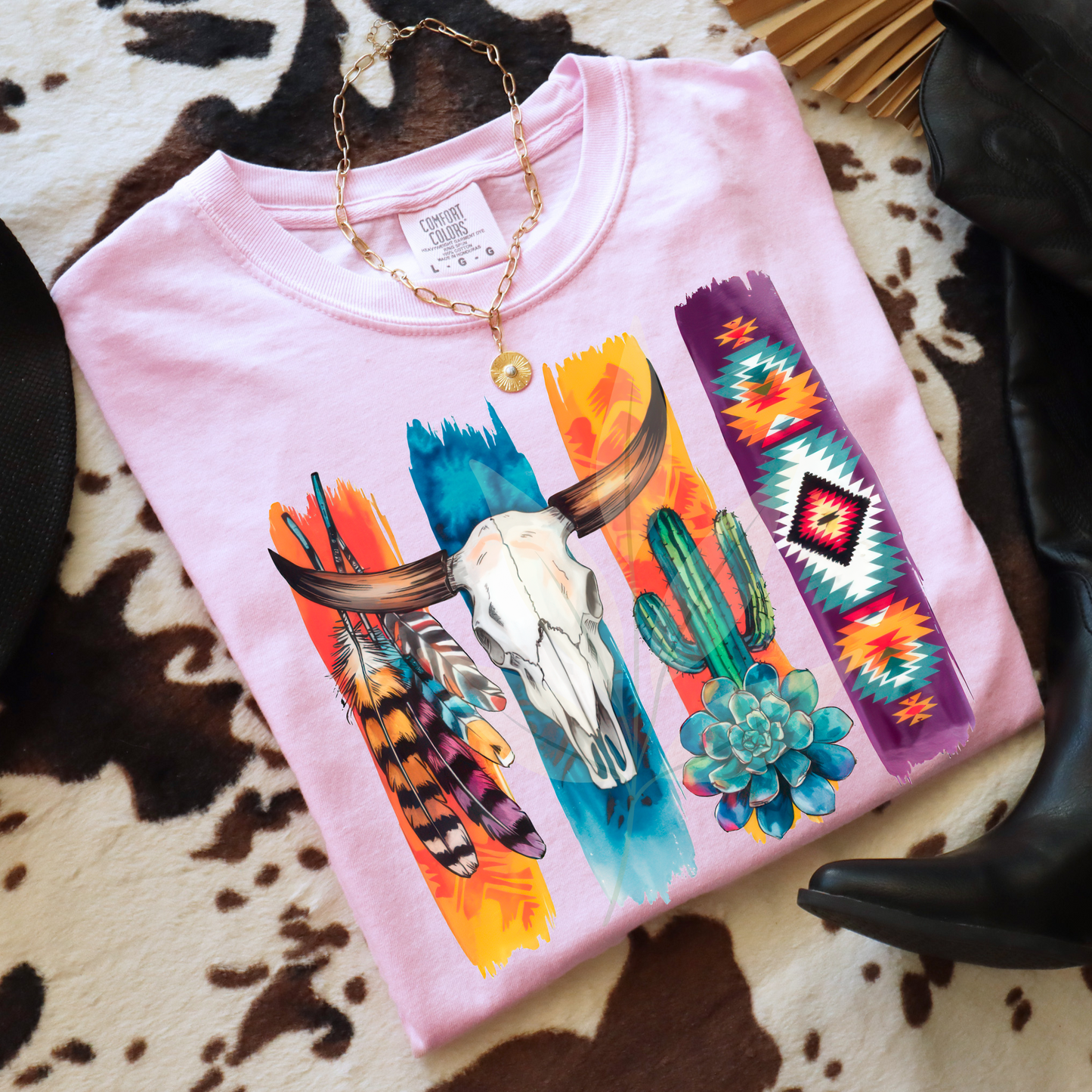 Brushstroke Boho Western Grid