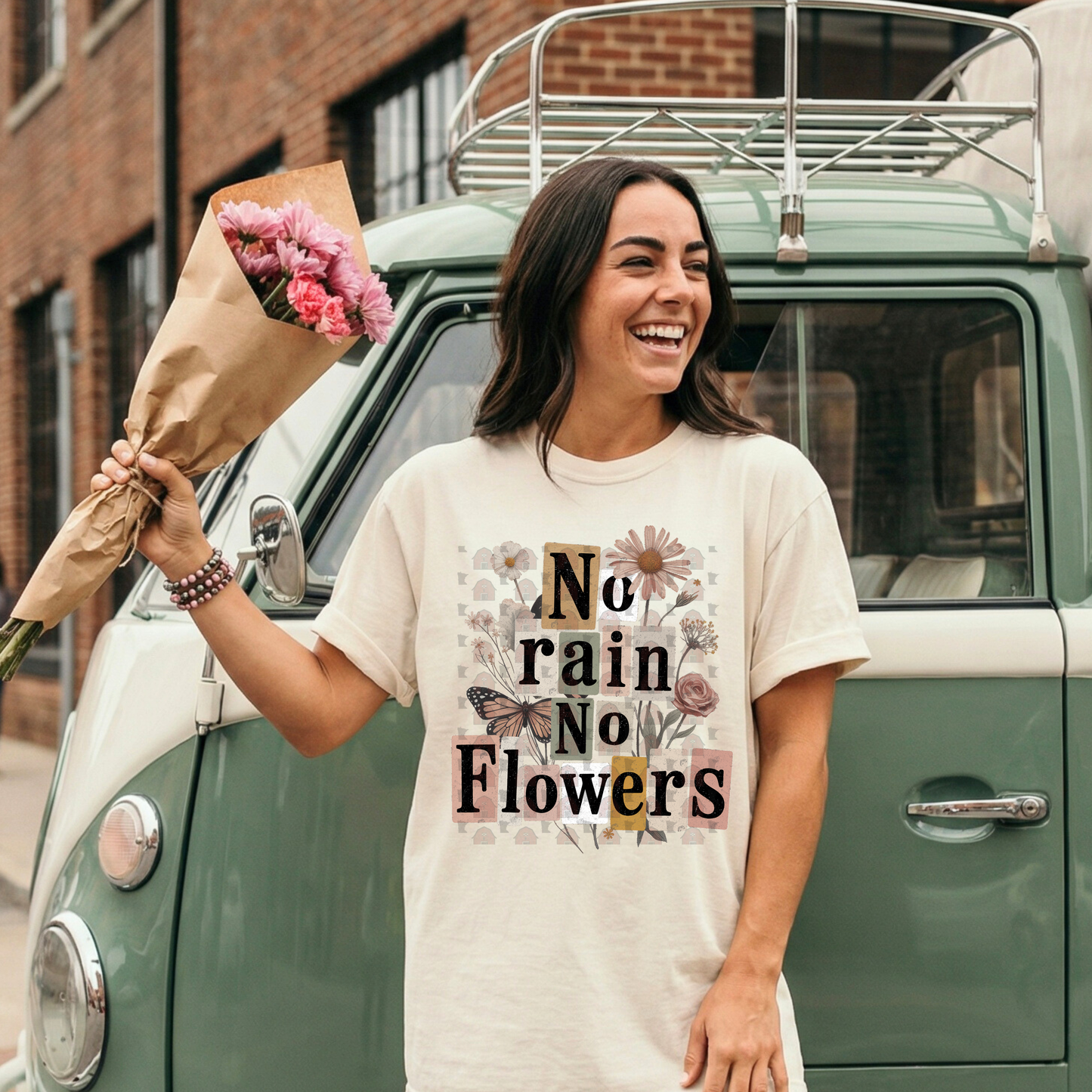 Butterfly No Rain No Flowers