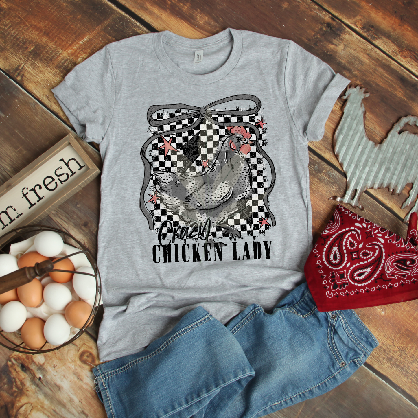 Checkered Chicken Lady