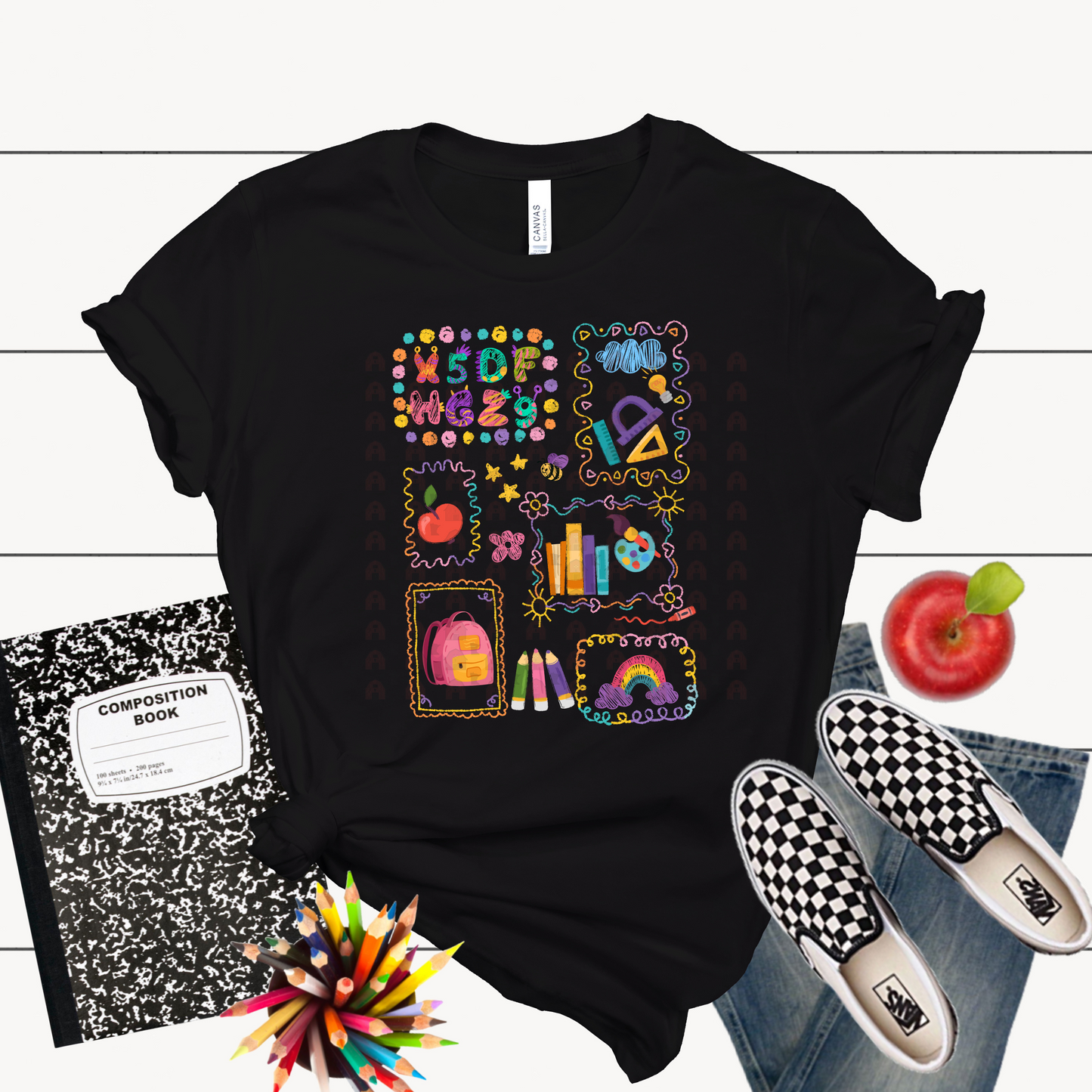 Colorful Back To School Doodle