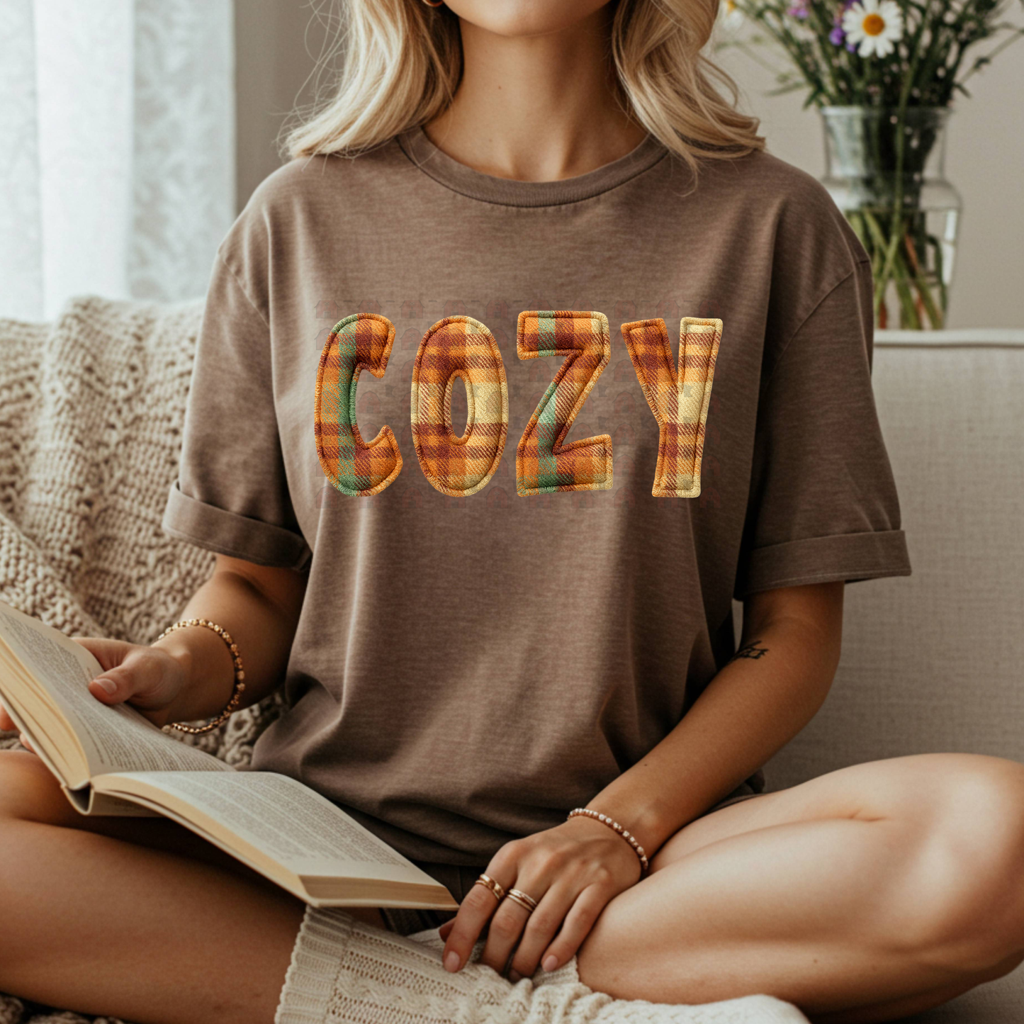 Cozy Rust Plaid Patchwork