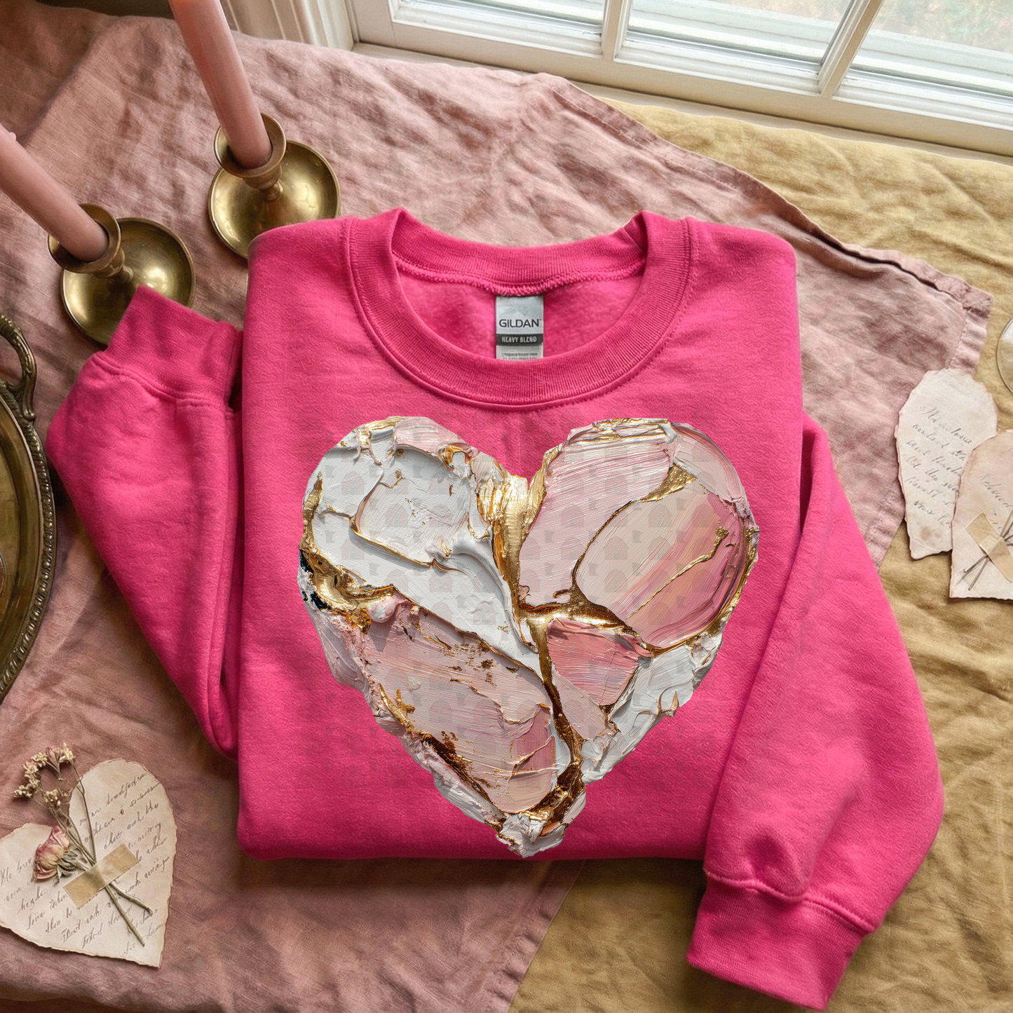 Cracked Painted Heart