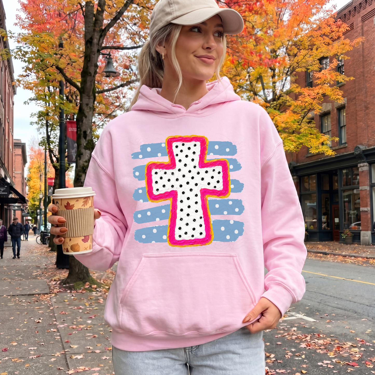 Cross Dots And Stripes
