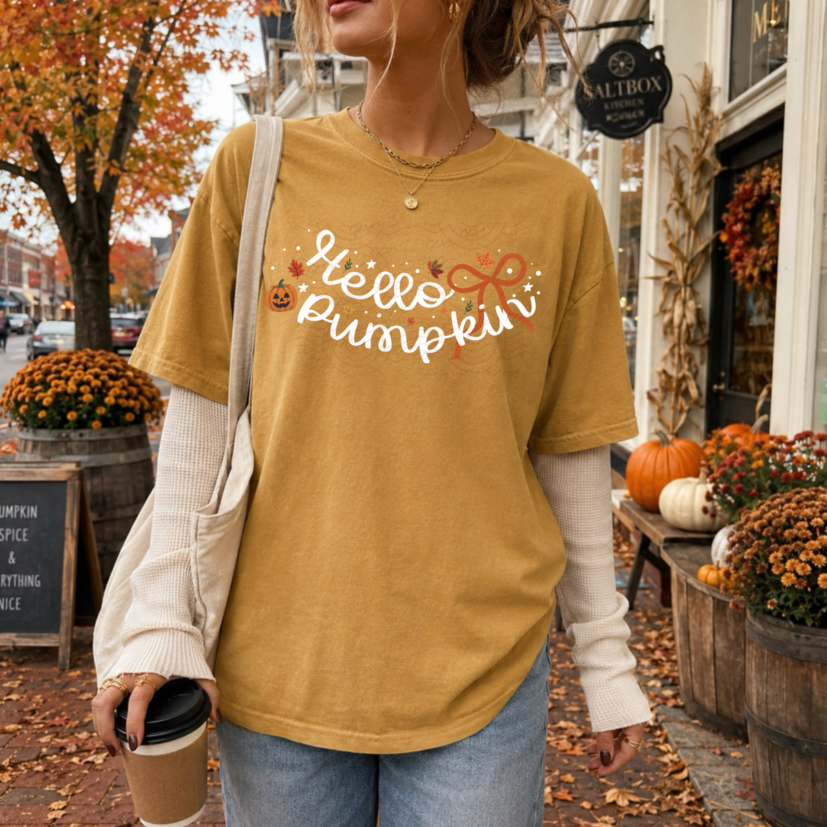Curved Hello Pumpkin
