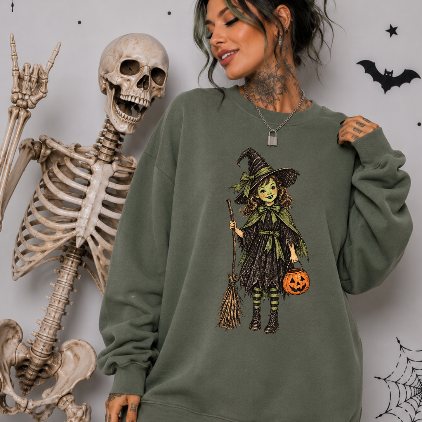 Cute Green Witch