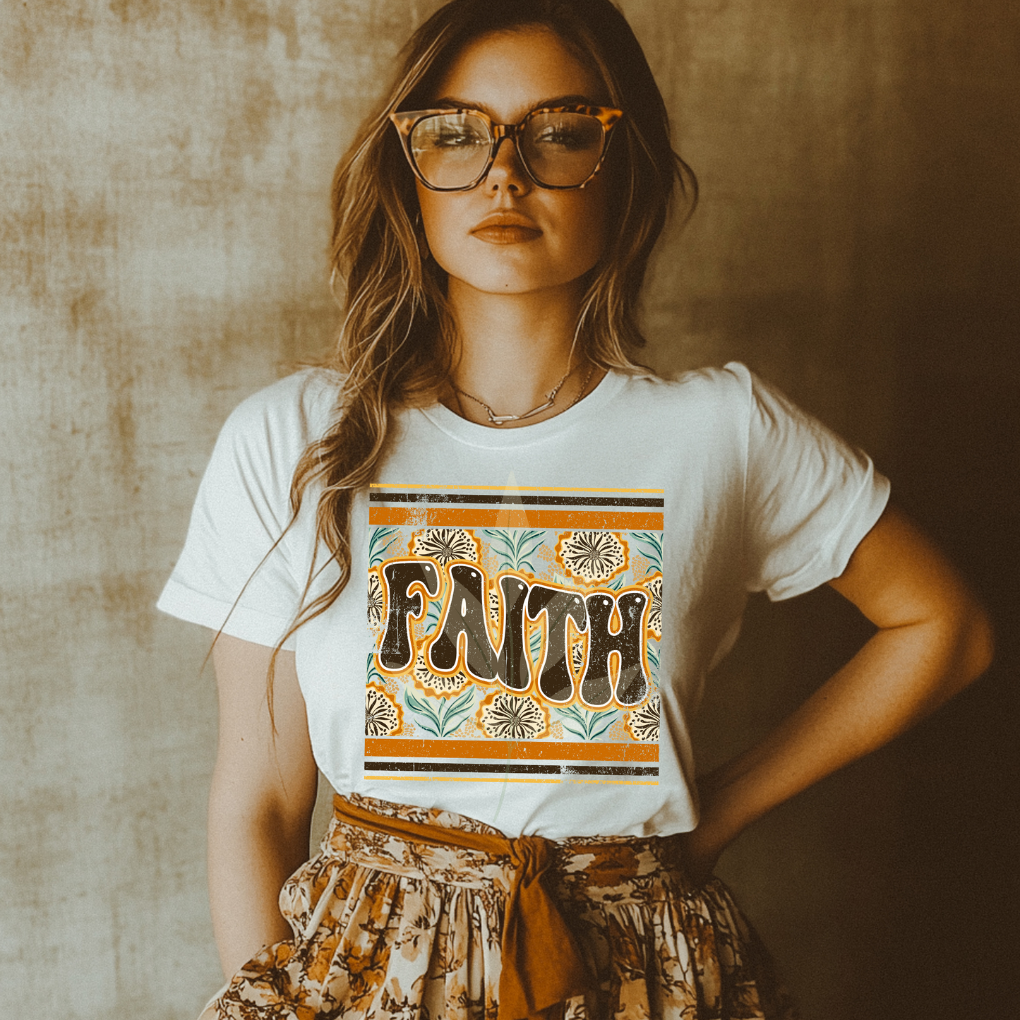 Distressed Retro Faith