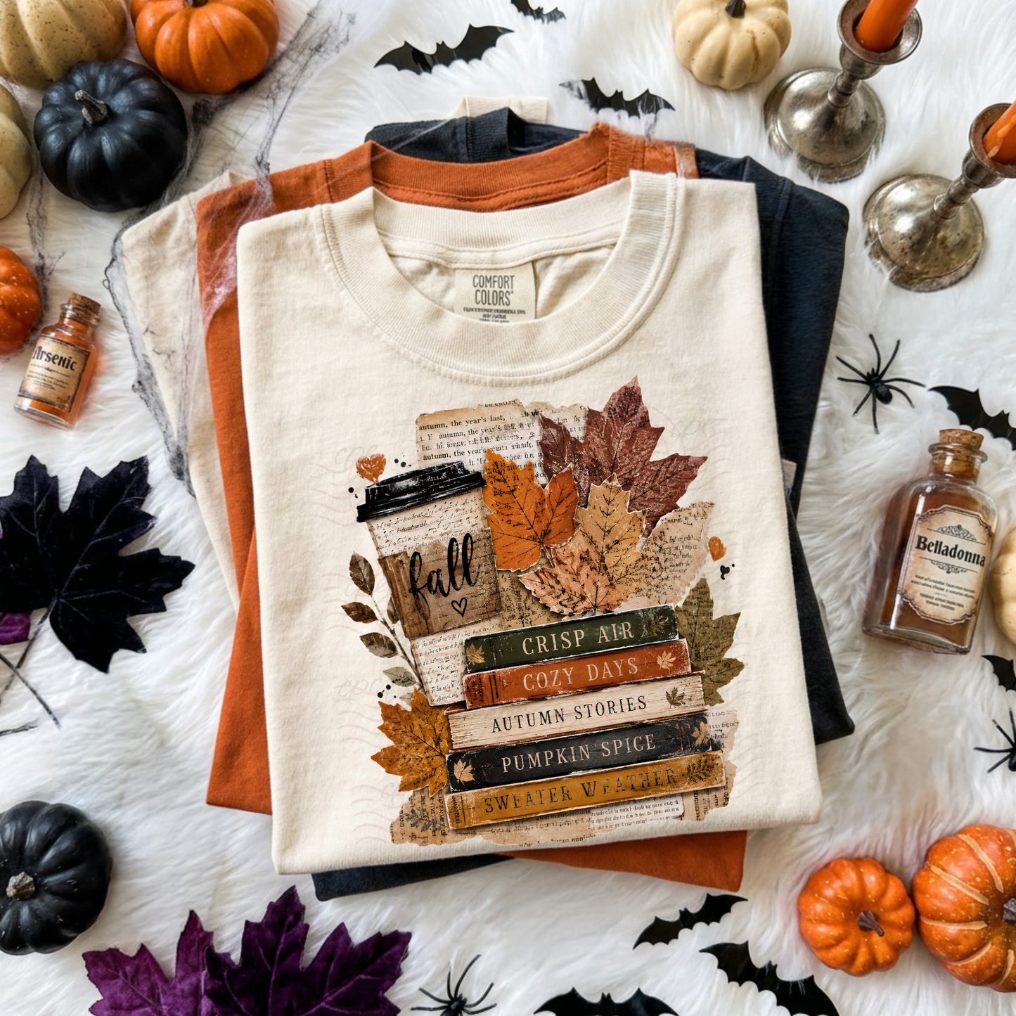 Fall Books And Leaves