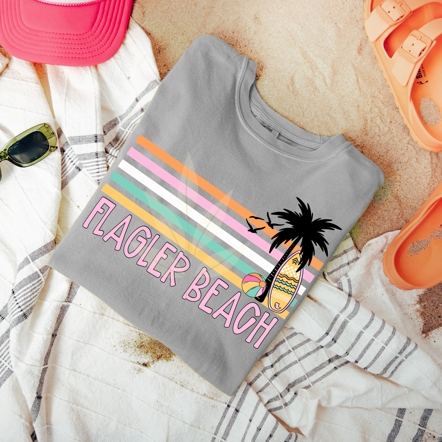 Retro Stripe Summer Destinations