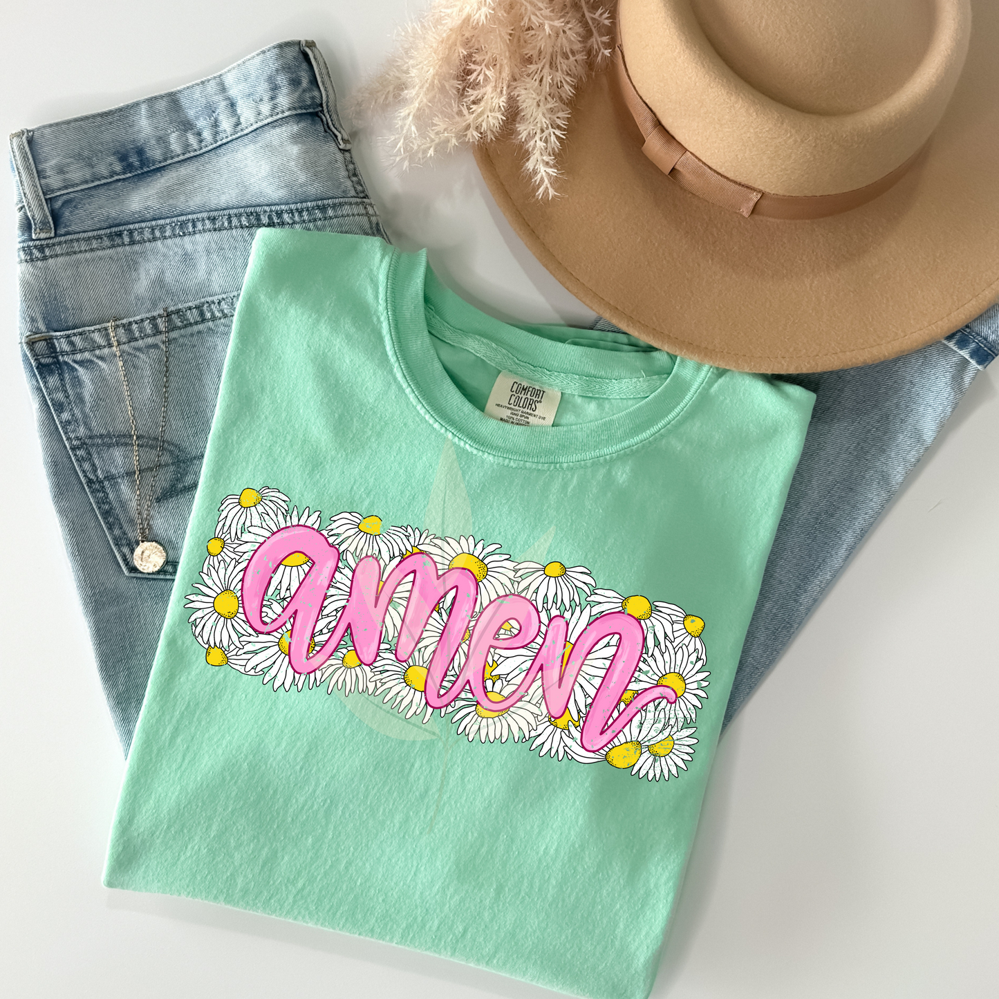 Floral Daisy Amen