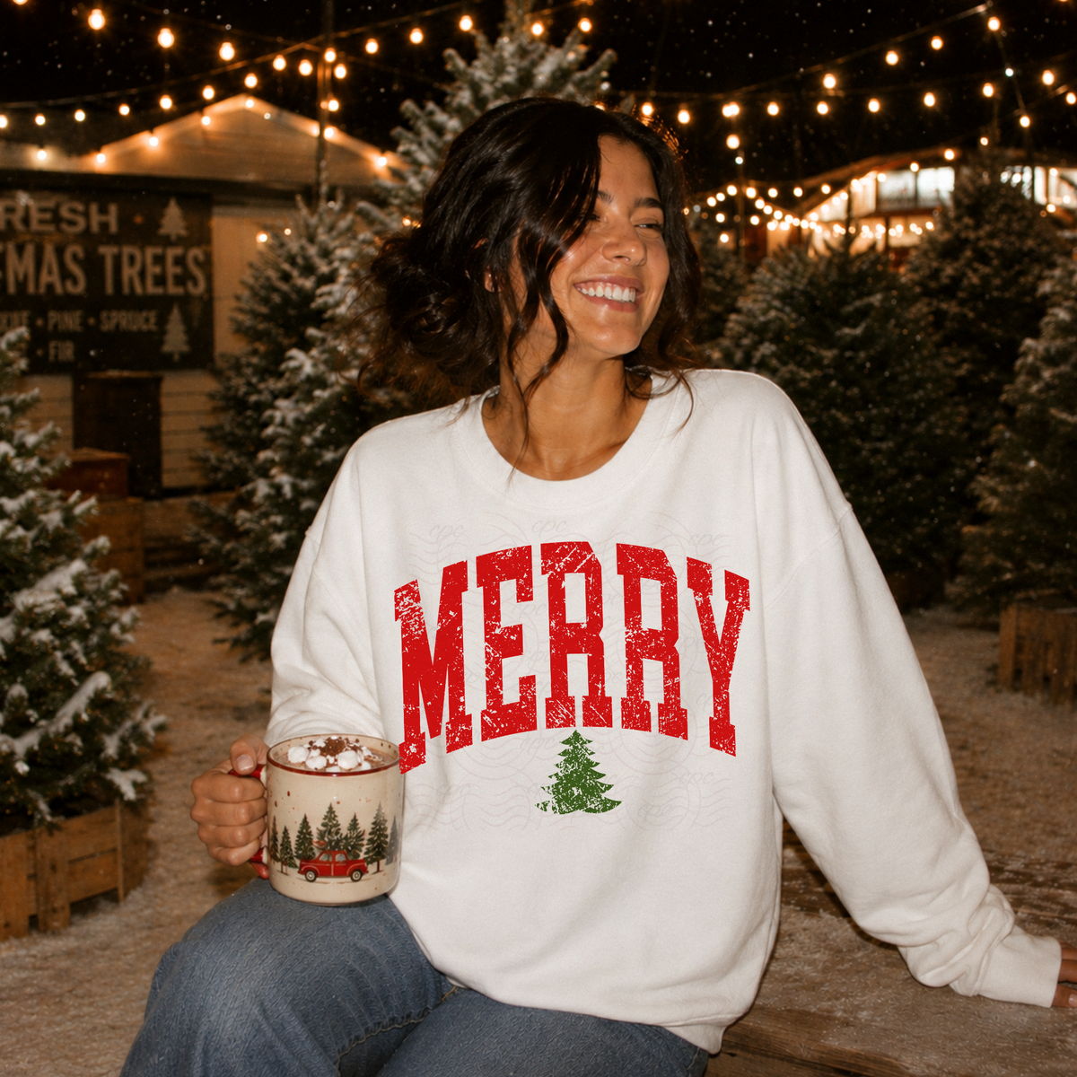 Grunge Merry Tree