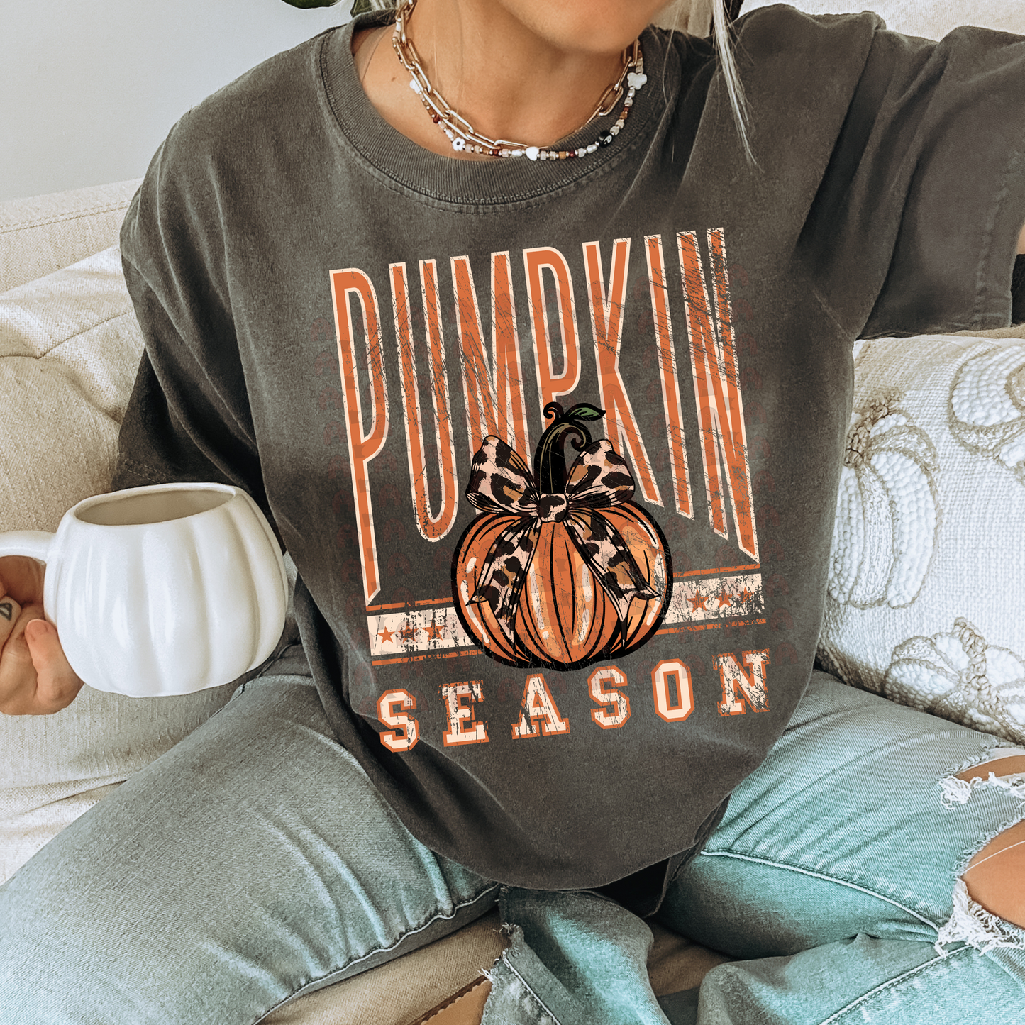 Grunge Stars Pumpkin Season