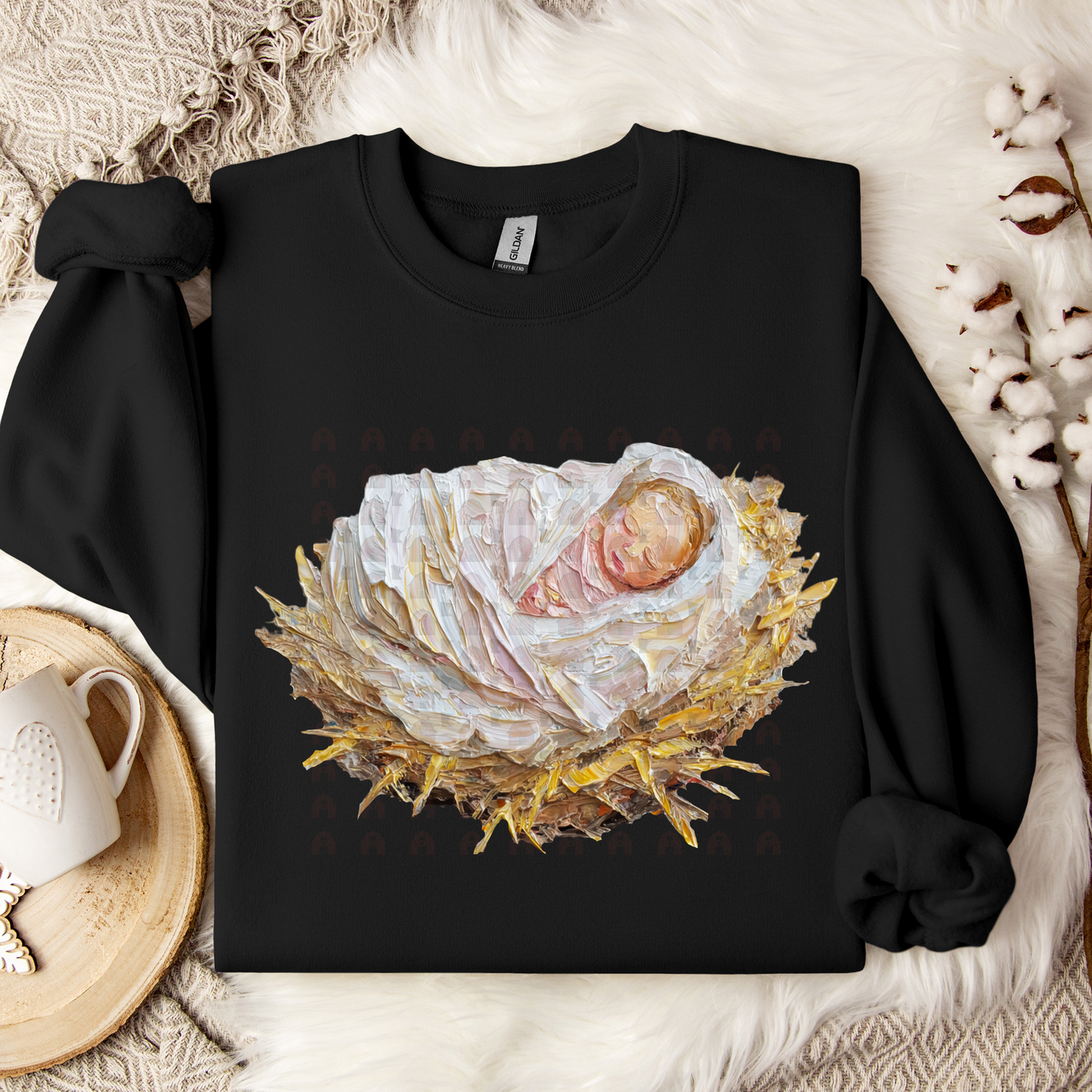 Hand Painted Baby Jesus