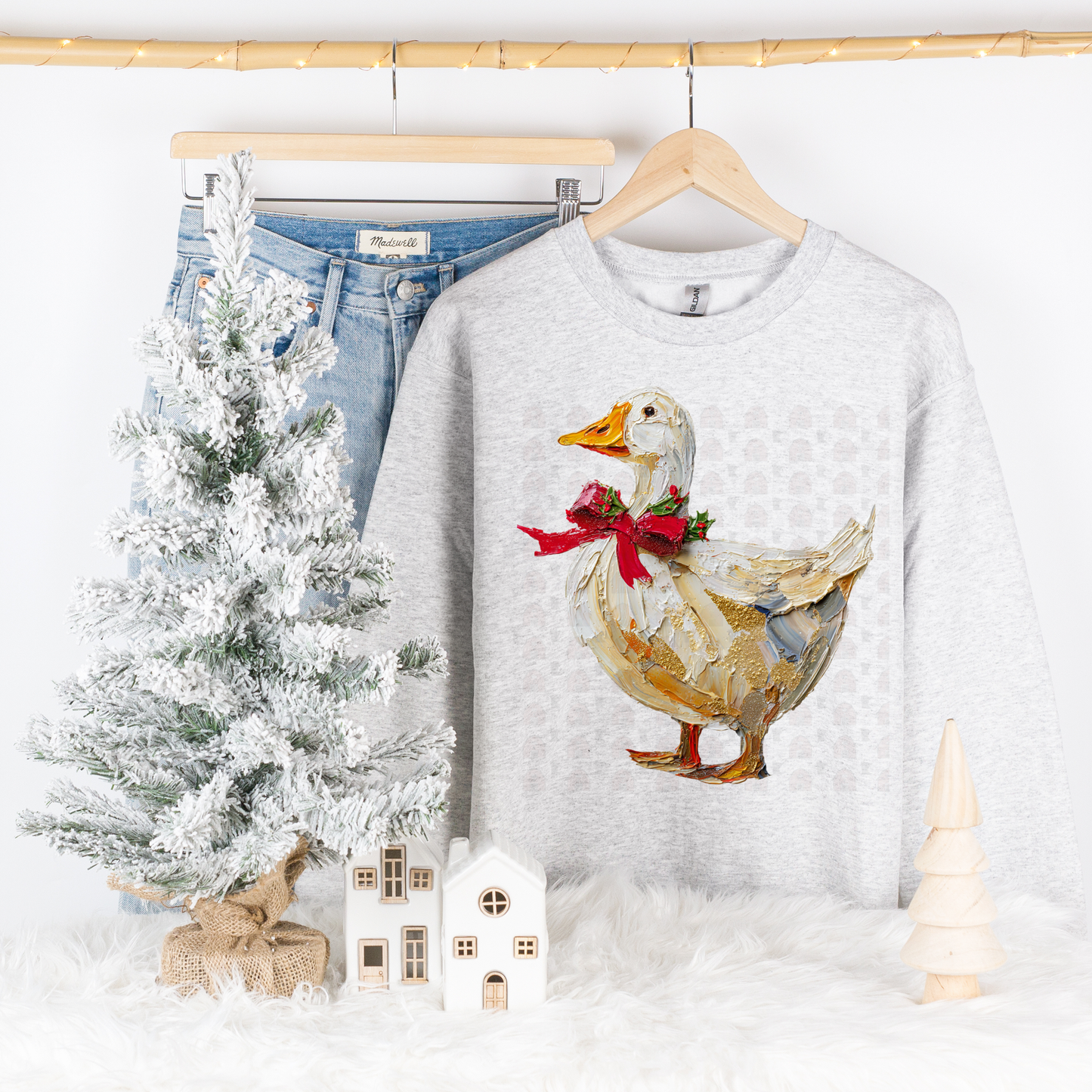 Hand Painted Christmas Goose