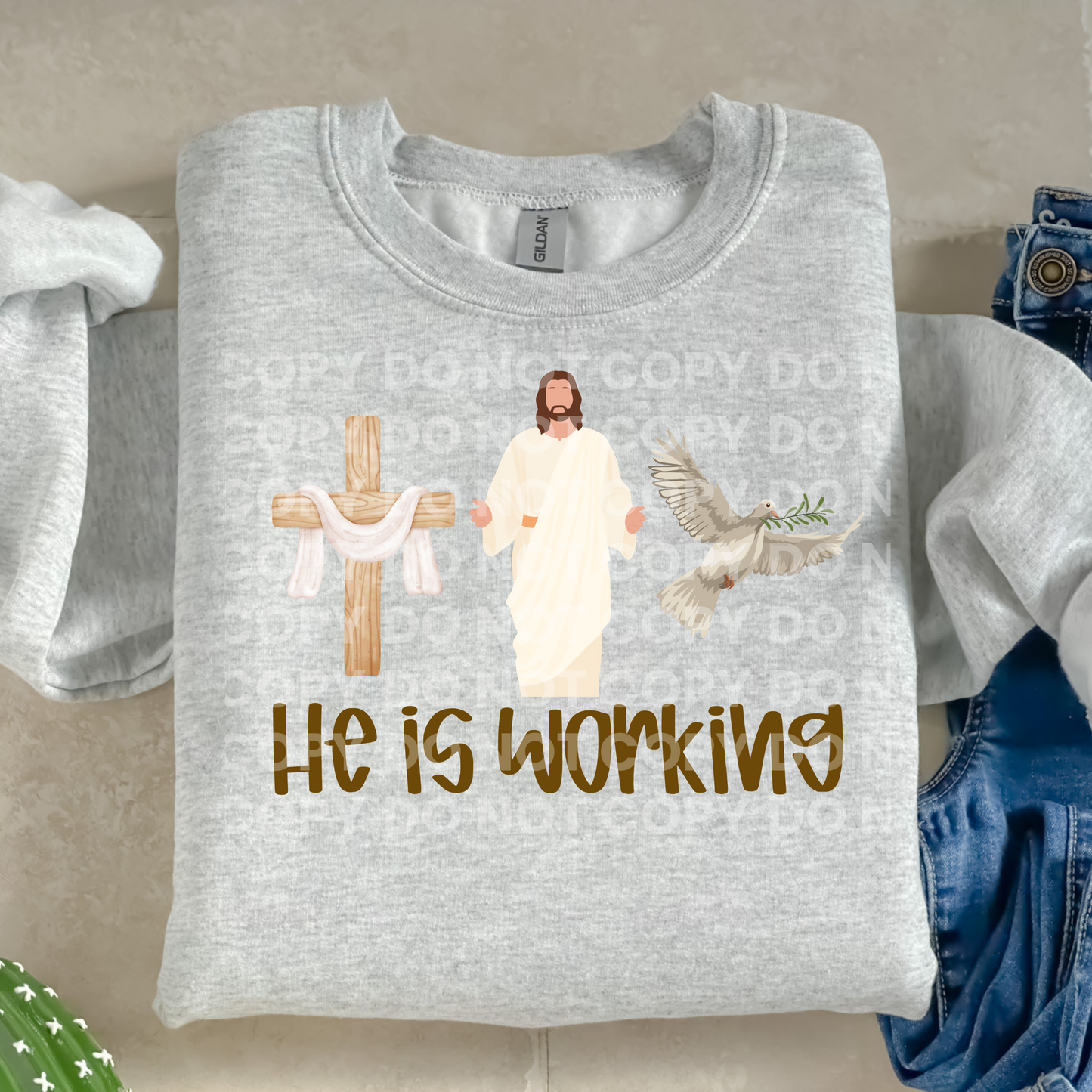 He Is Working