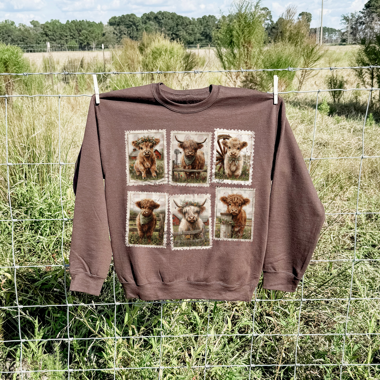 Highland Cow Stamps