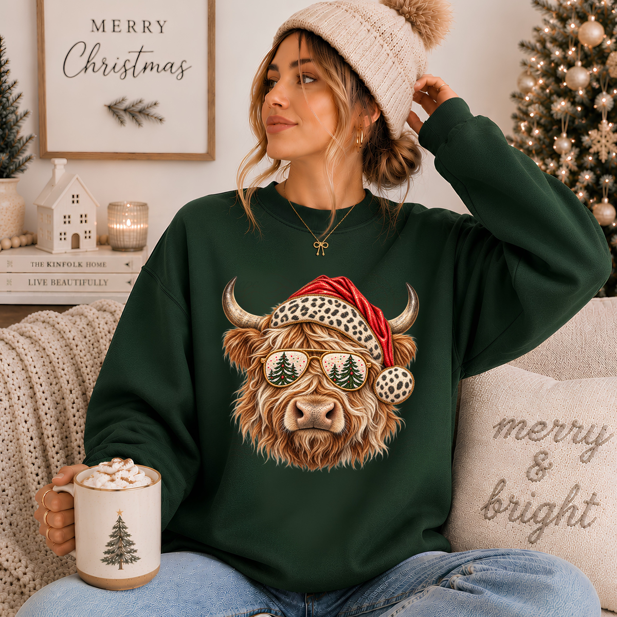 Holiday Highland Cow