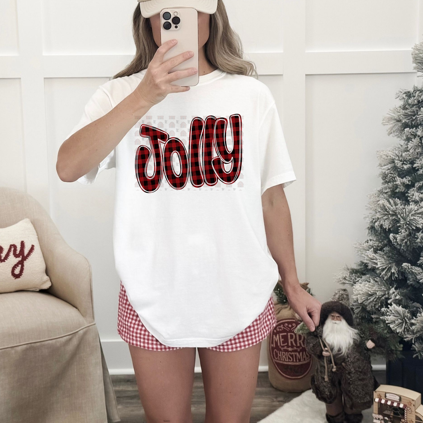 Jolly Funky Doodle Buffalo Check