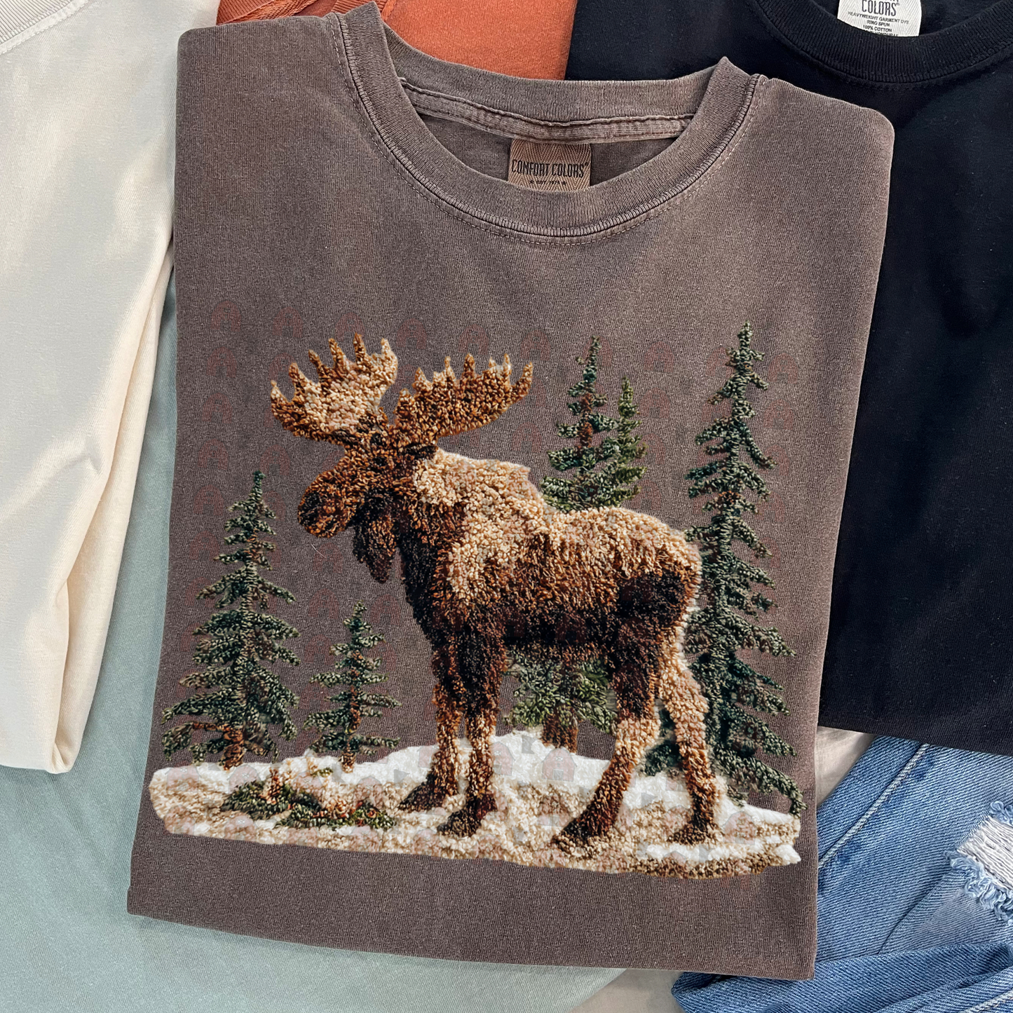 Latch Hook Yarn Winter Moose