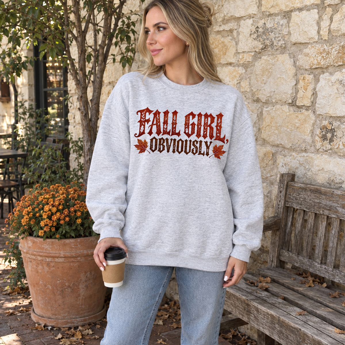 Leaves Fall Girl Obviously