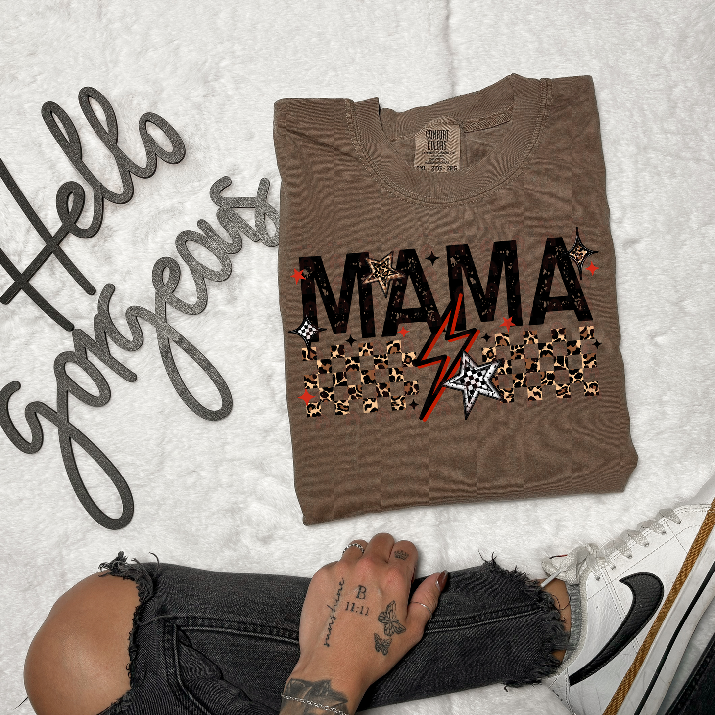 Mama Red Cheetah And Checker