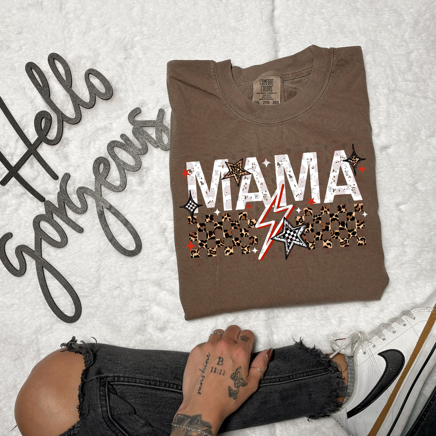 Mama Red Cheetah And Checker