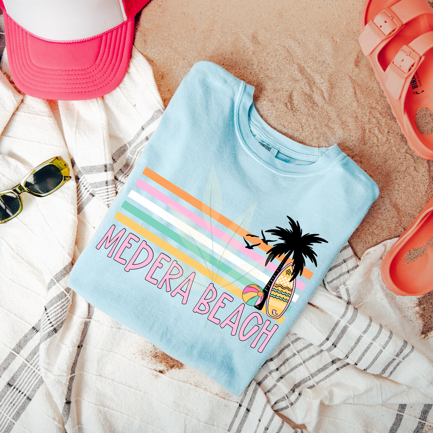Retro Stripe Summer Destinations