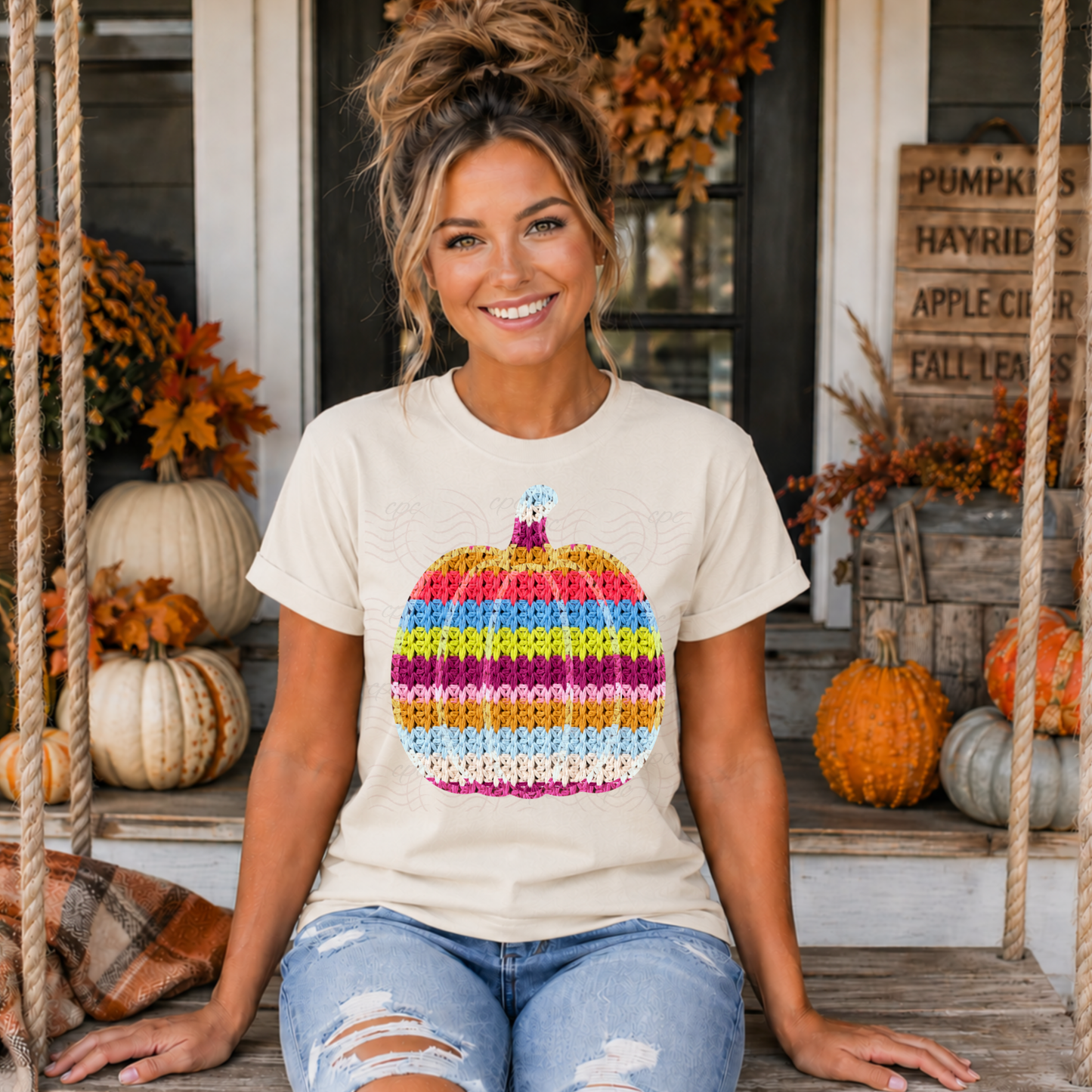 Multi Color Sweater Pumpkin