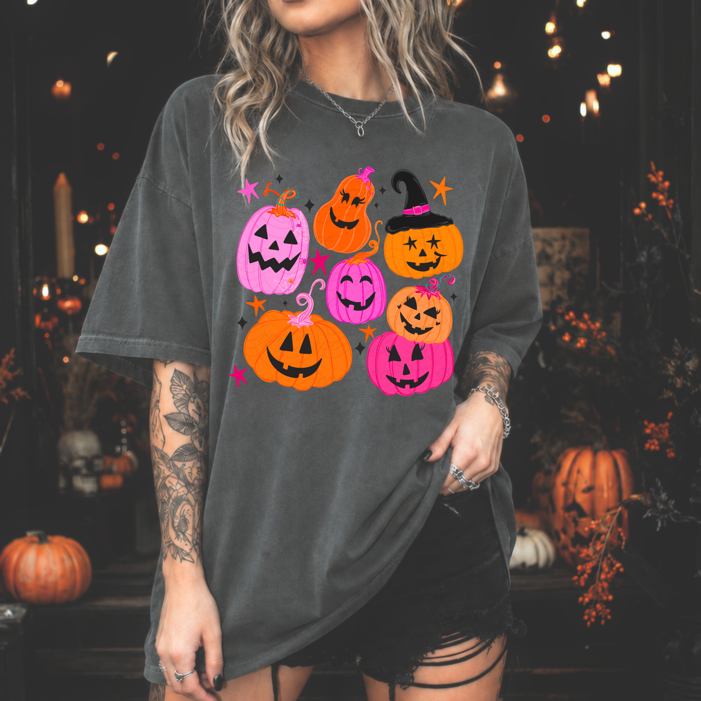 Orange And Pink Pumpkins
