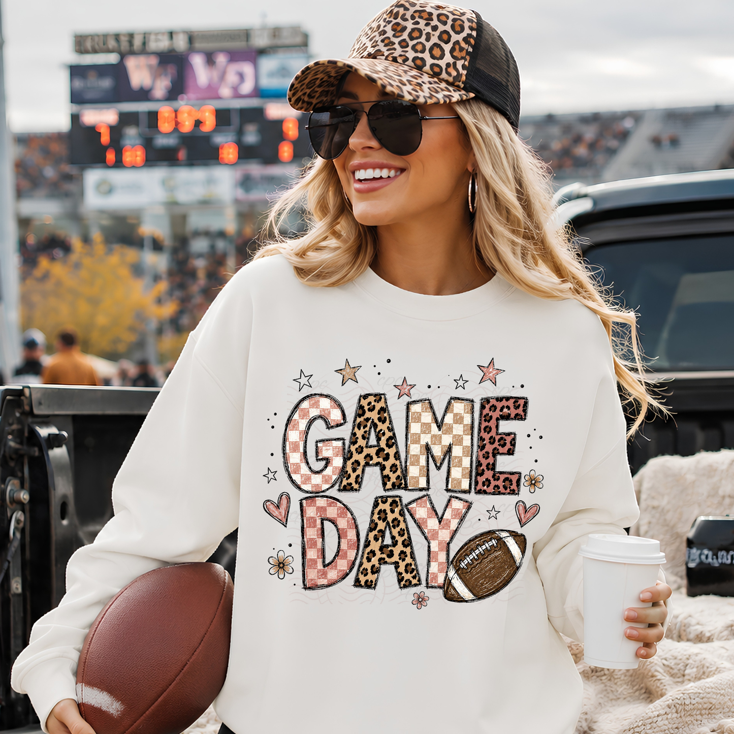 Pastel Stars And Flowers Game Day