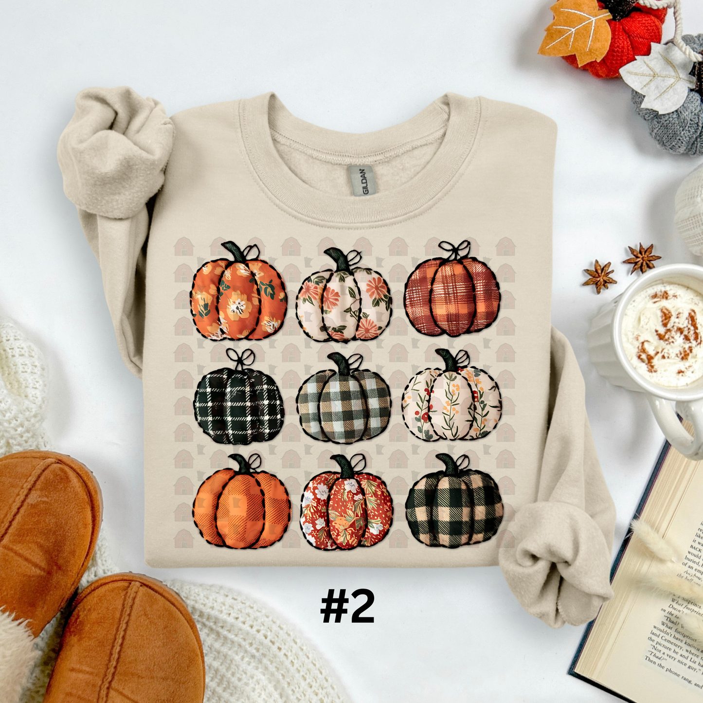 Patchwork Collage Of Pumpkins