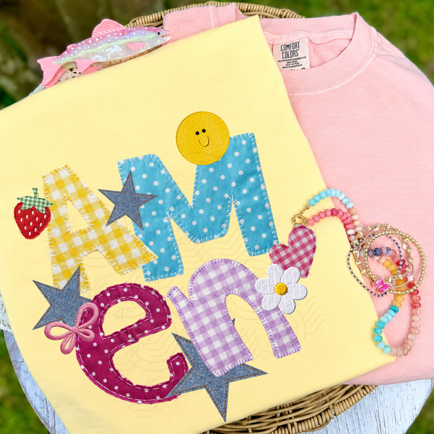 Patterned Amen Stacked