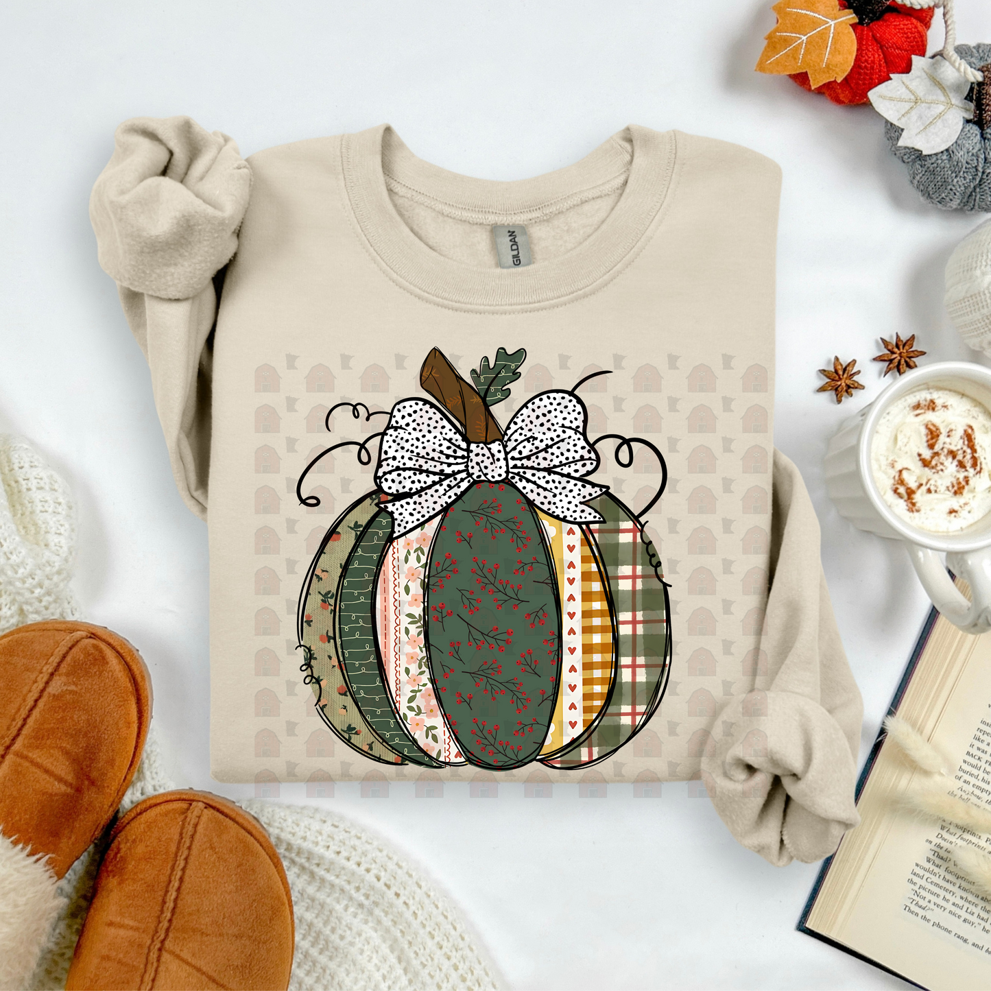 Patterned Green Pumpkin