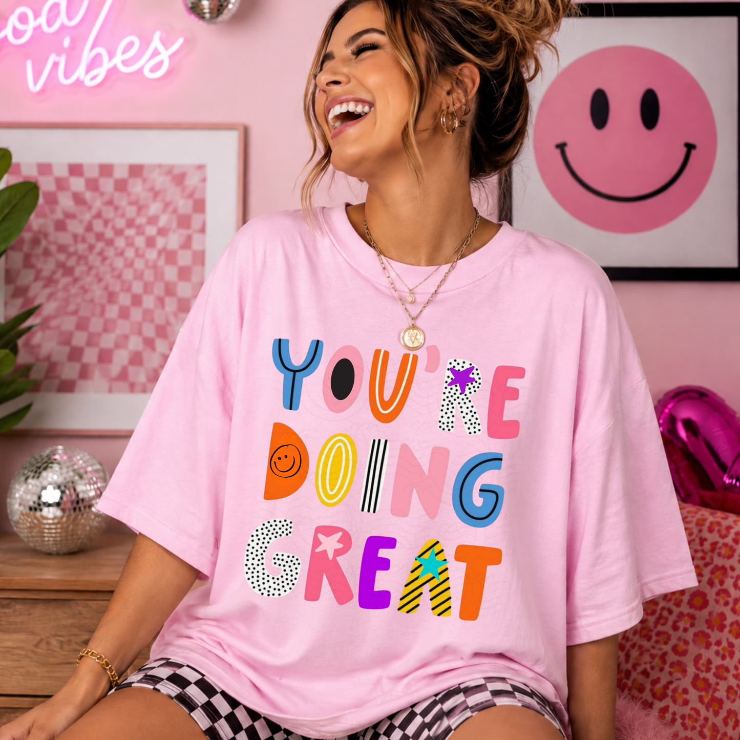 Patterned You're Doing Great