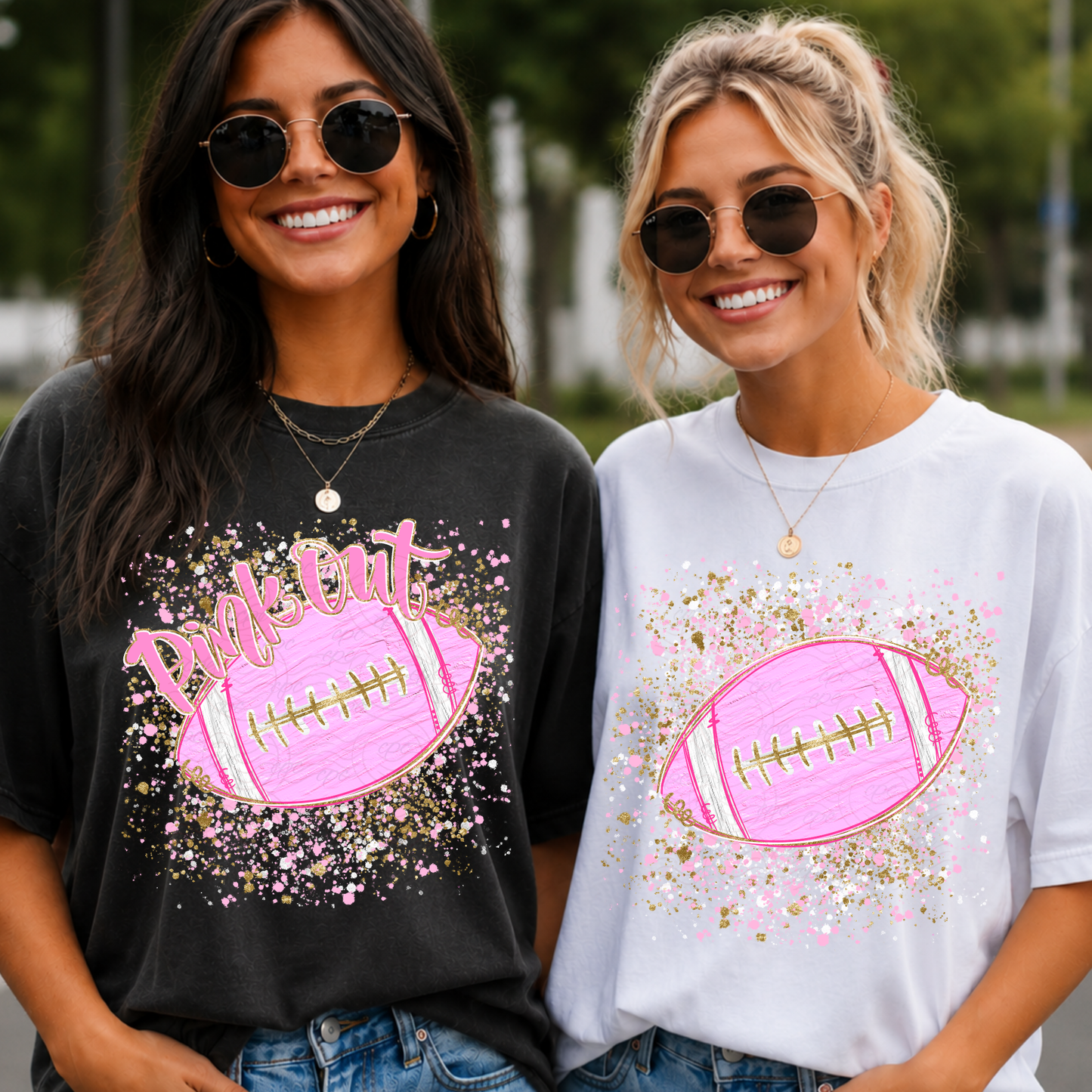 Pink Football Splatter