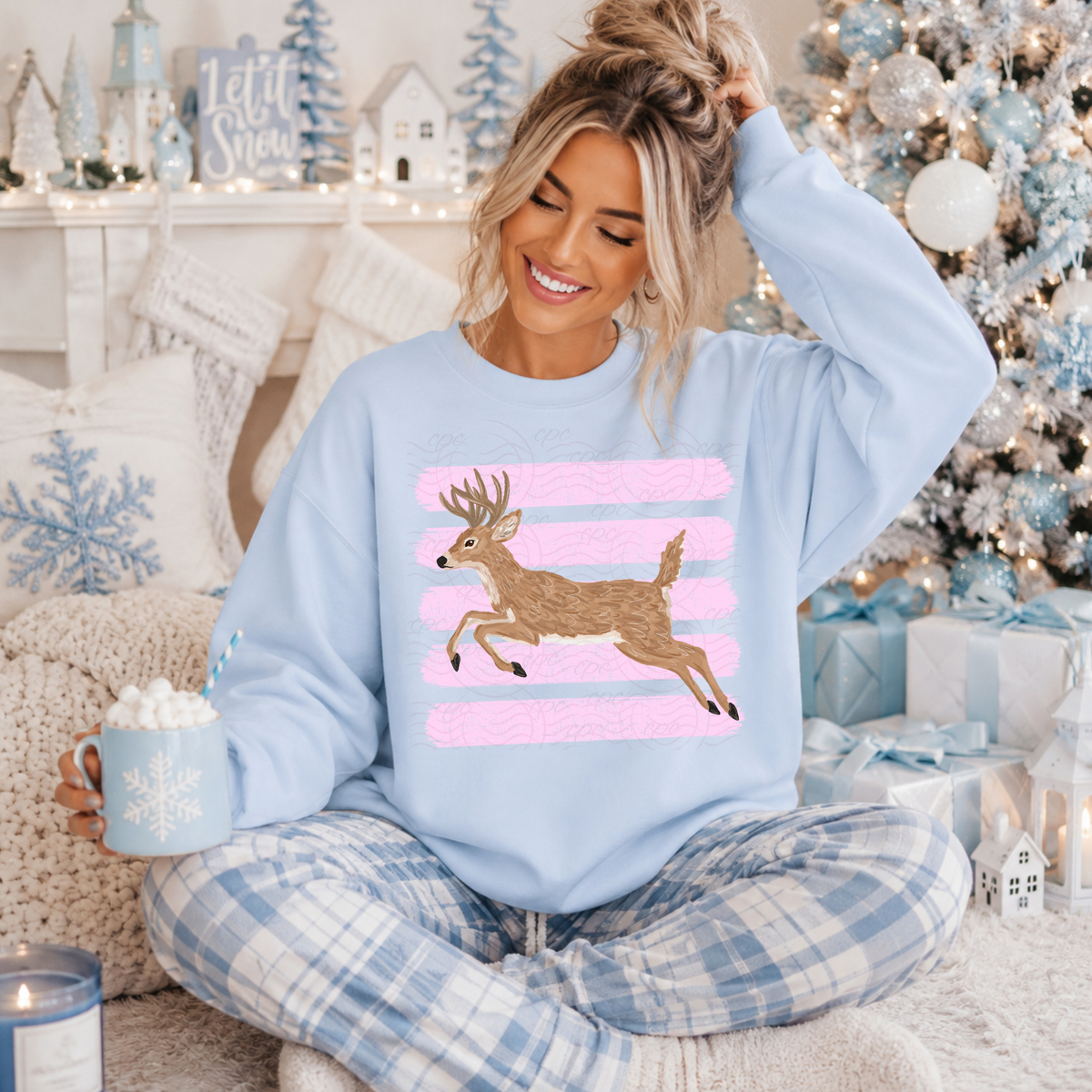 Pink Stripes Deer
