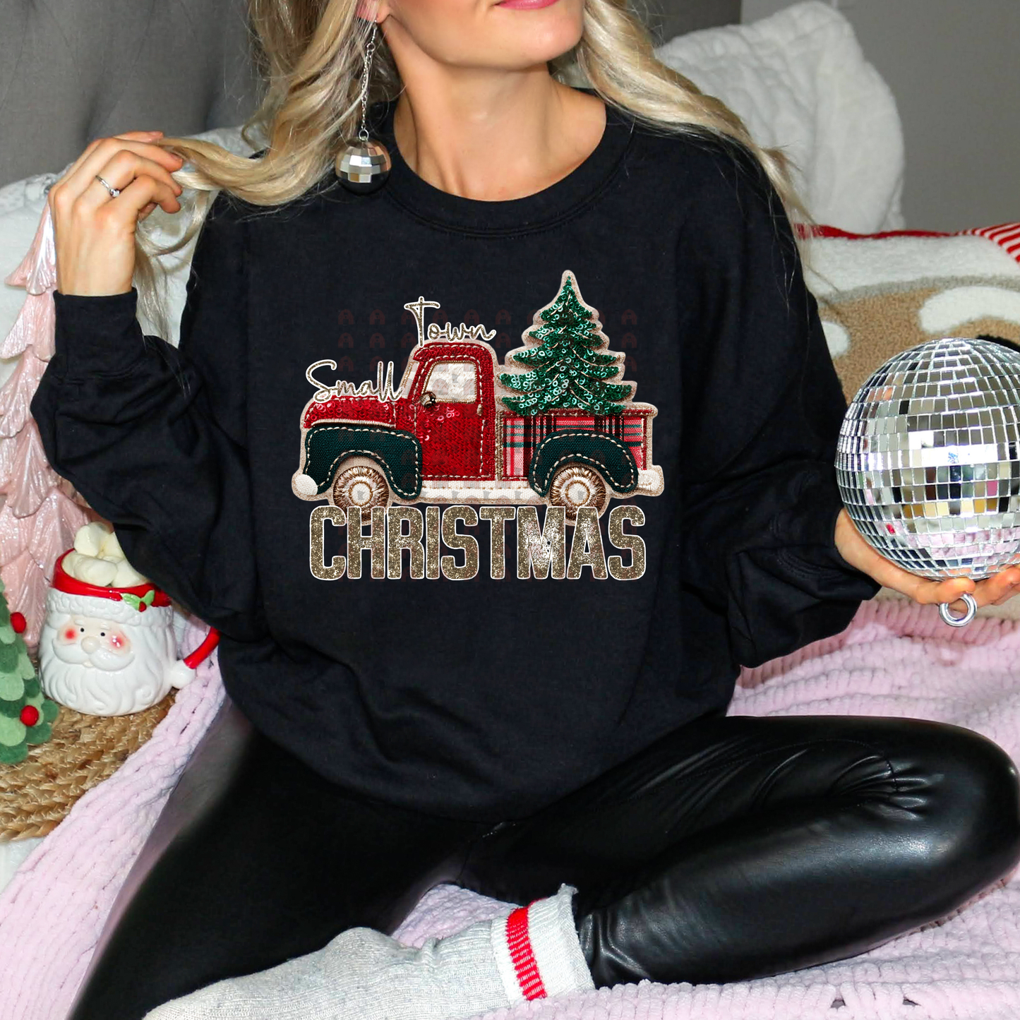 Plaid Truck Small Town Christmas