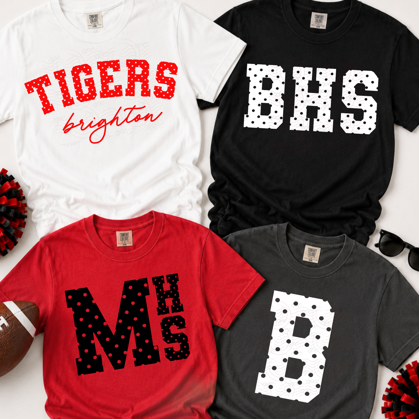 CUSTOMIZABLE - Polka Dot Varsity