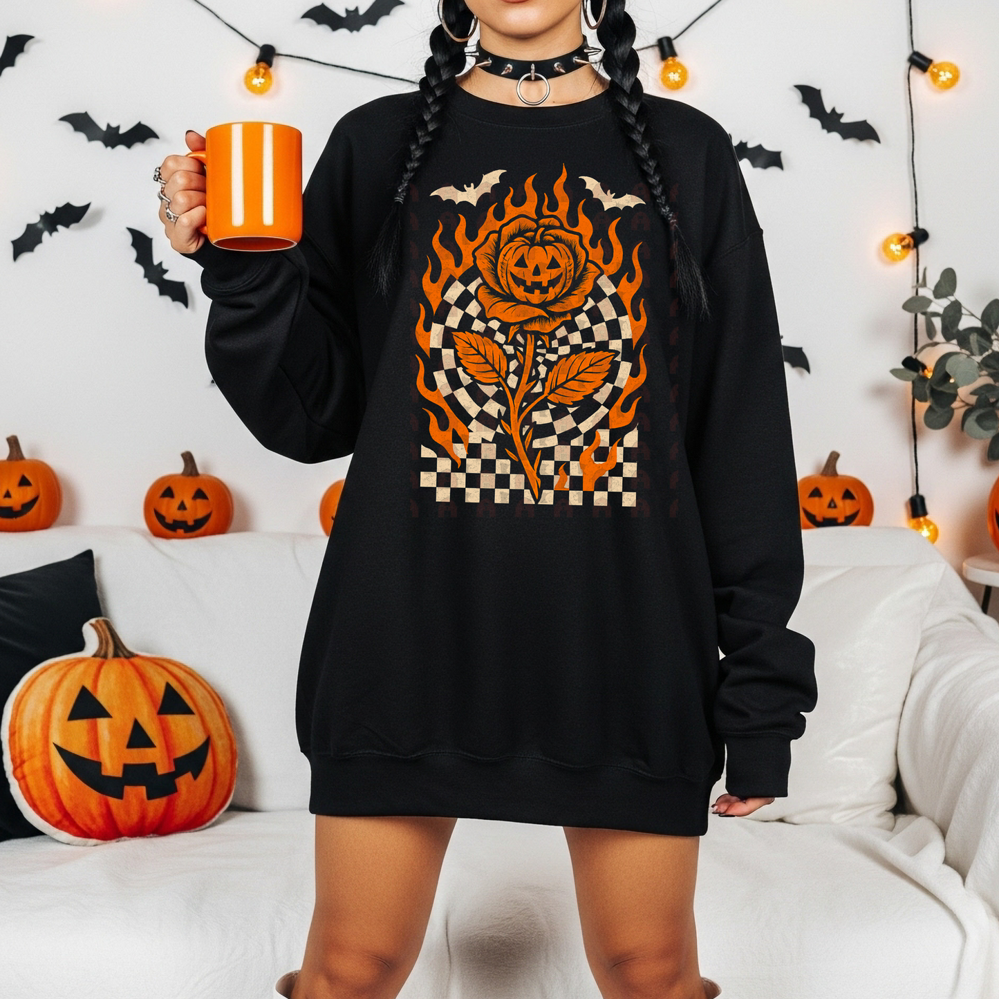 Pumpkin And Rose